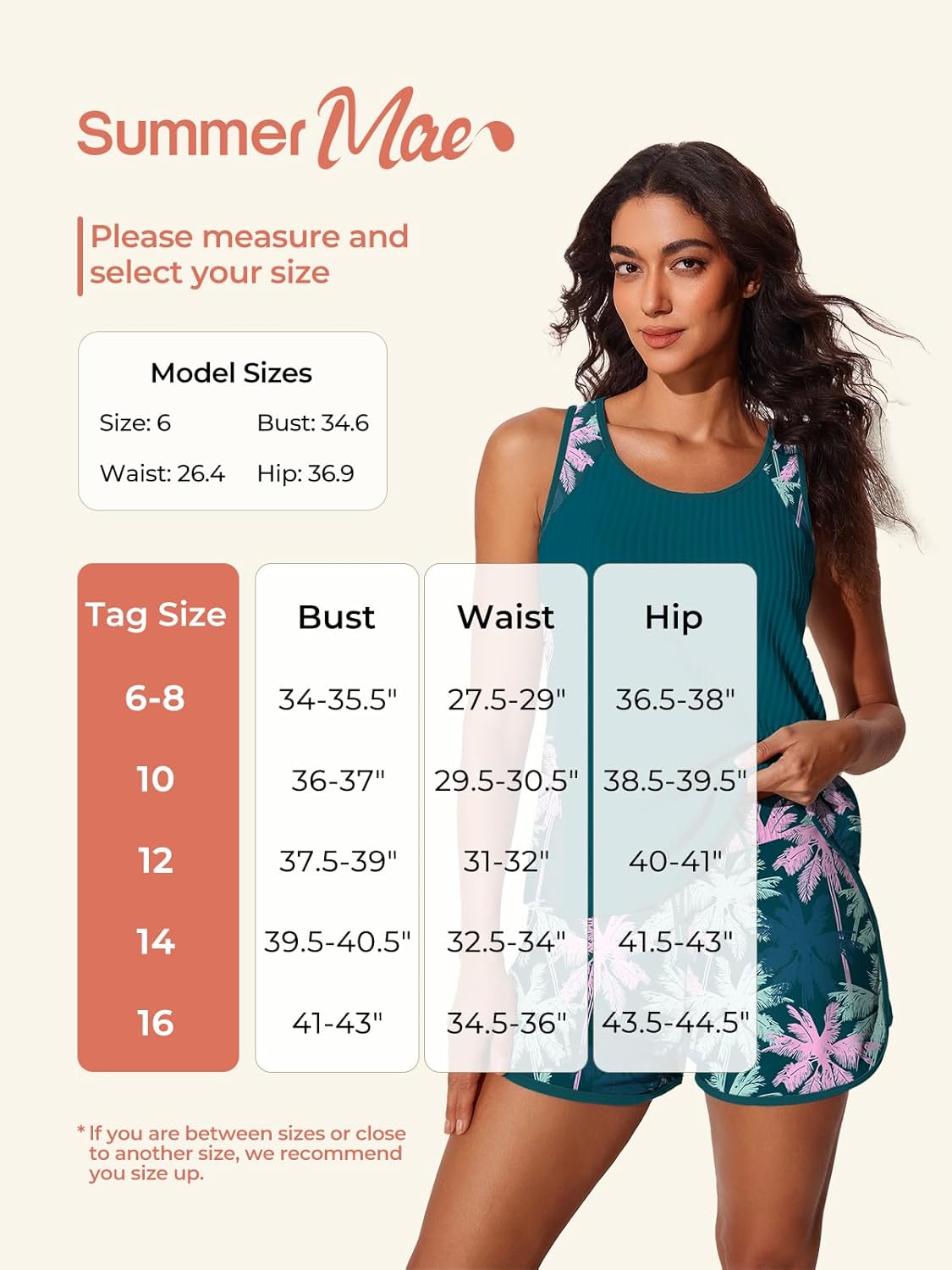 Summer Mae Modest Tankini Swimsuits for Women 2026 Textured Ribbed Bathing Suits Tummy Control Swim Shorts with Pockets - Image 7