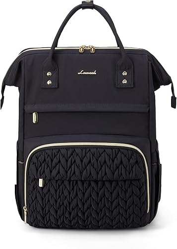 Miniatura 7 de LOVEVOOK Mochila para pañales, bolsa de bebé con cambiador para mamás y papás, bolsa grande impermeable para mamá con hebillas para cochecito, baby