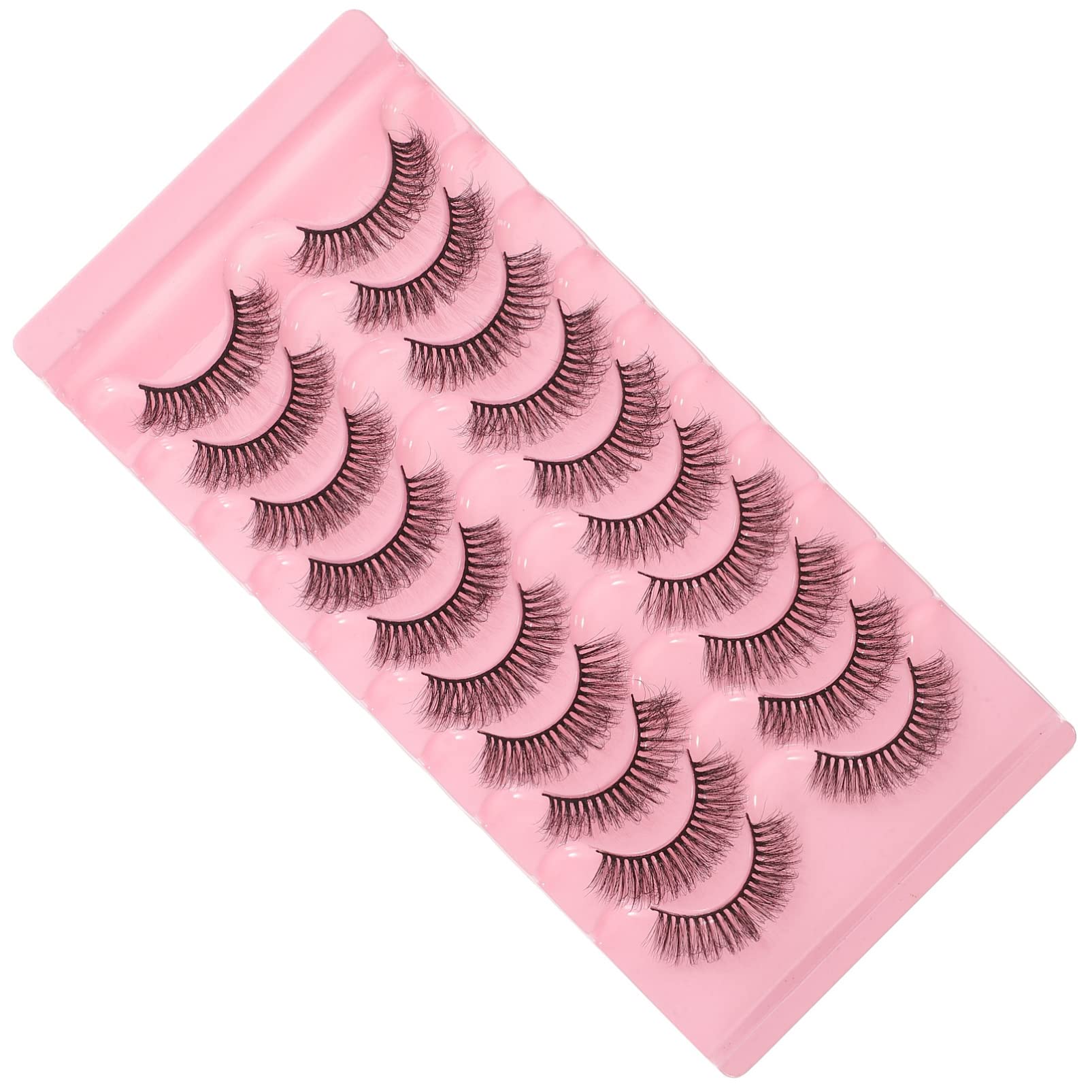 MAGICLULU 4 Set Di Ciglia Finte Complete Ciglia A Grappolo Soffici E Sottili Per Donne Accessorio Per Il Trucco Dallaspetto Naturale 10 Paia*4