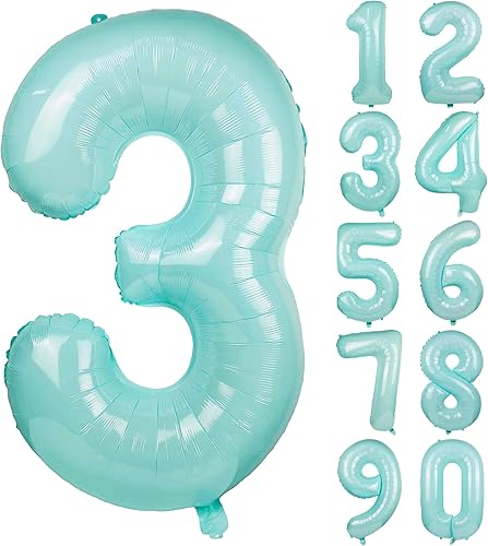 Globos de 40 pulgadas color azul macarrón para decoración de banquete de fiesta de cumpleaños