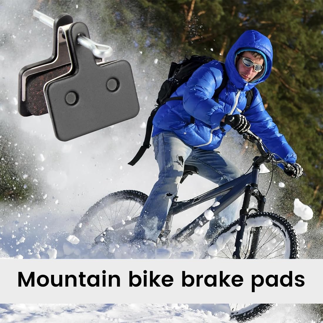 4 Paia Pastiglie Freni Shimano, Pastiglie Freno di Bicicletta per B01s TRP Tektro Deore, Pastiglie Freni Bici MTB a Disco