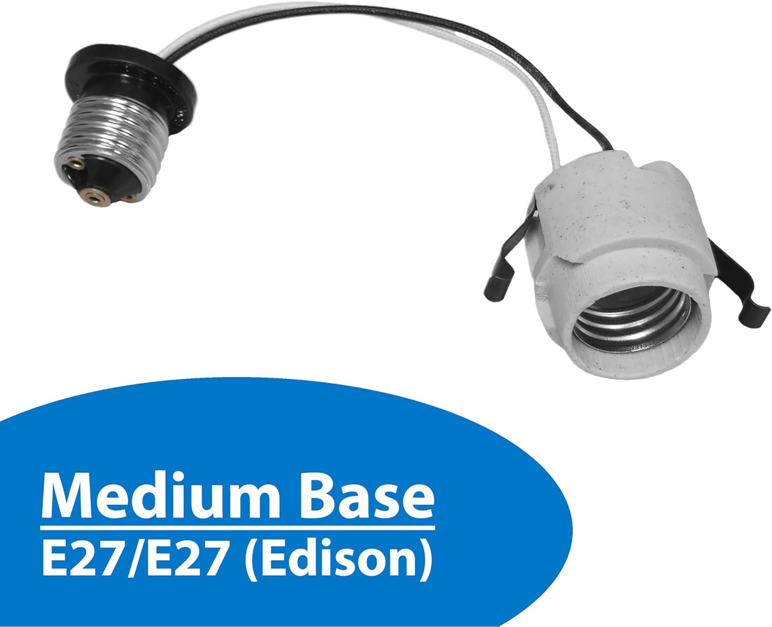 NICOR Lighting Medium/Edison Base Socket String Adapter, 250V Max. (17204)