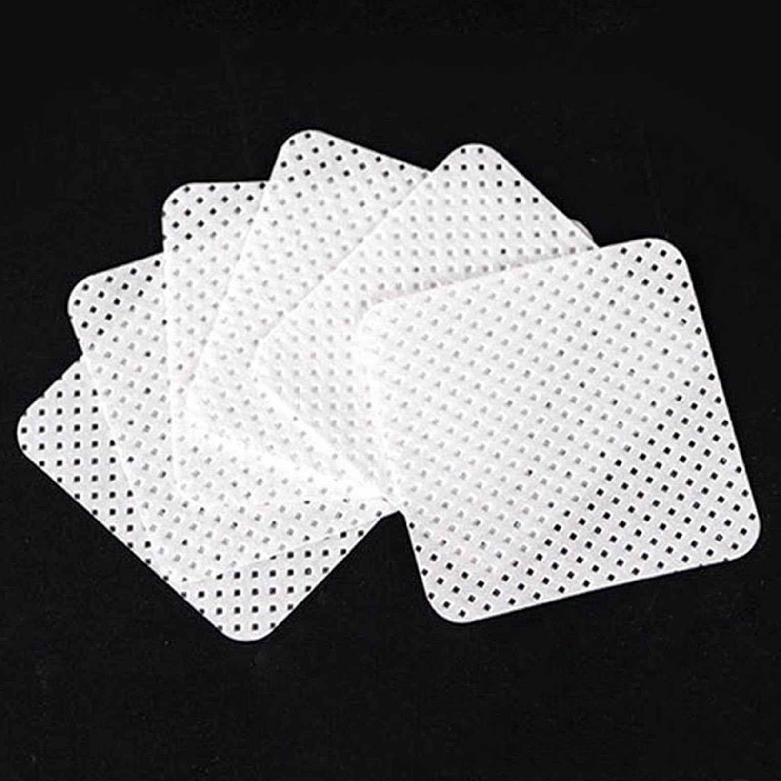 Lint Nail Wipes, Cotton 200Pcs Skin Friendly Nail Polish Remover Pad for Extensions Nails (White)