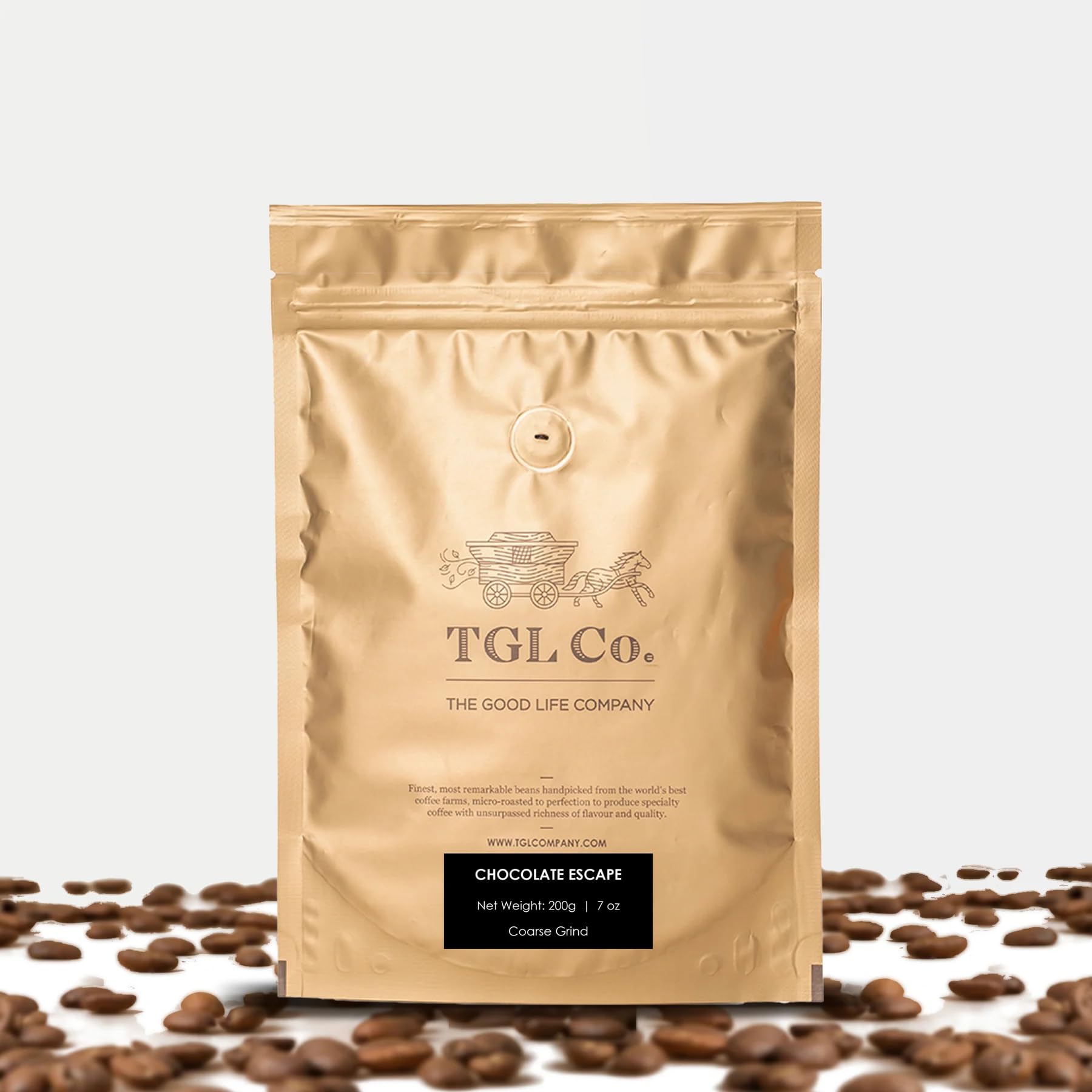 TGL Co. Chocolate Escape - Grounded Coffee (100 Gm) | Anti Oxidant | Boost Energy | No Artificial Flavour | mocha