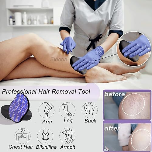 Borrador de pelo de cristal, removedor de pelo mágico de cristal para mujeres y hombres, borrador de pelo, exfoliación sin dolor, herramienta