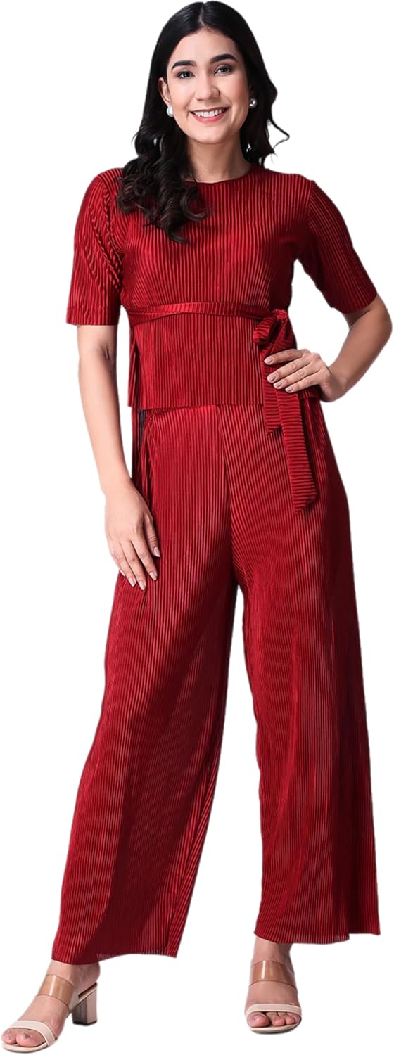 POPWINGS Women's Polyester Coordinated Set