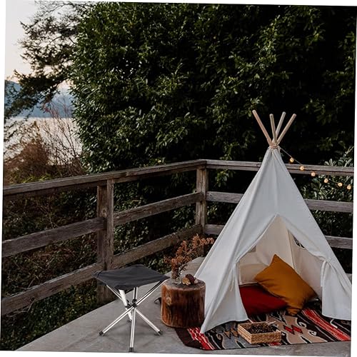 Miniatura 6 de Taburete plegable multifuncional al aire libre silla para camping, pesca, jardín, viajes y picnic