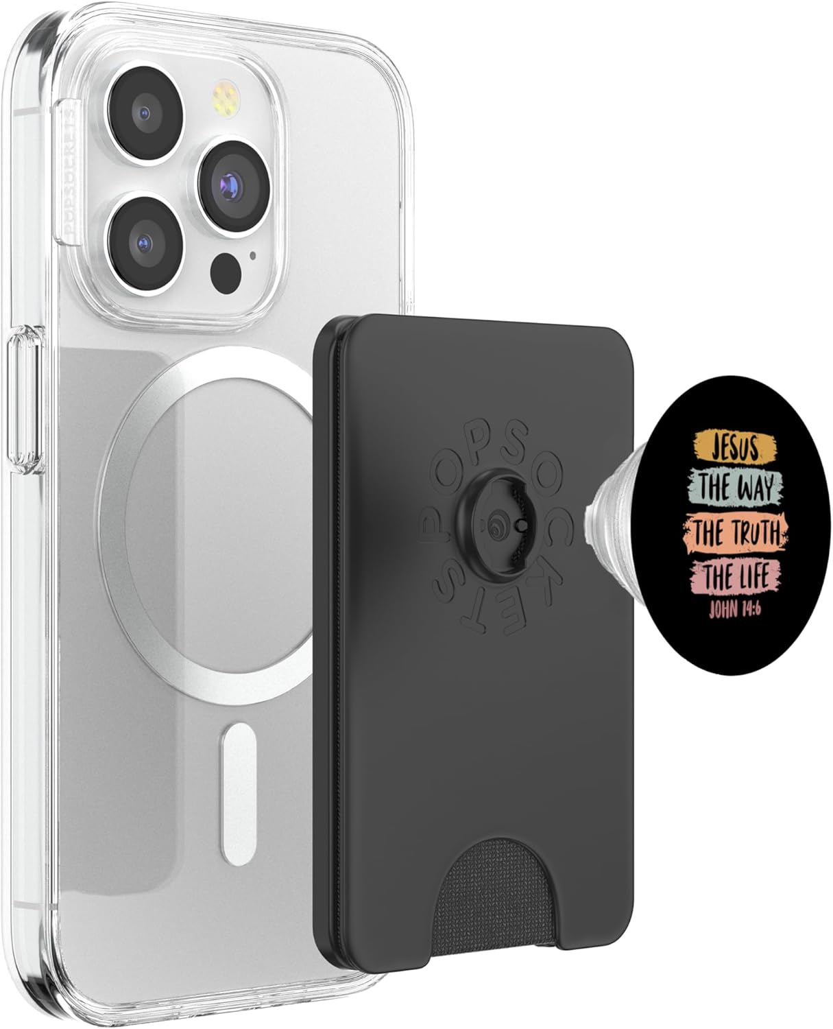 Jesus The Way The Truth The Life Christian Bible Jesus PopSockets PopWallet for MagSafe