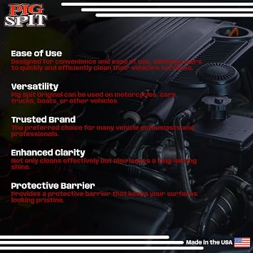 PSO Spit Original for Use on Motors, Transmissions, Vinyl and Black Plastic Trim Components and Tires, 9 oz, Single