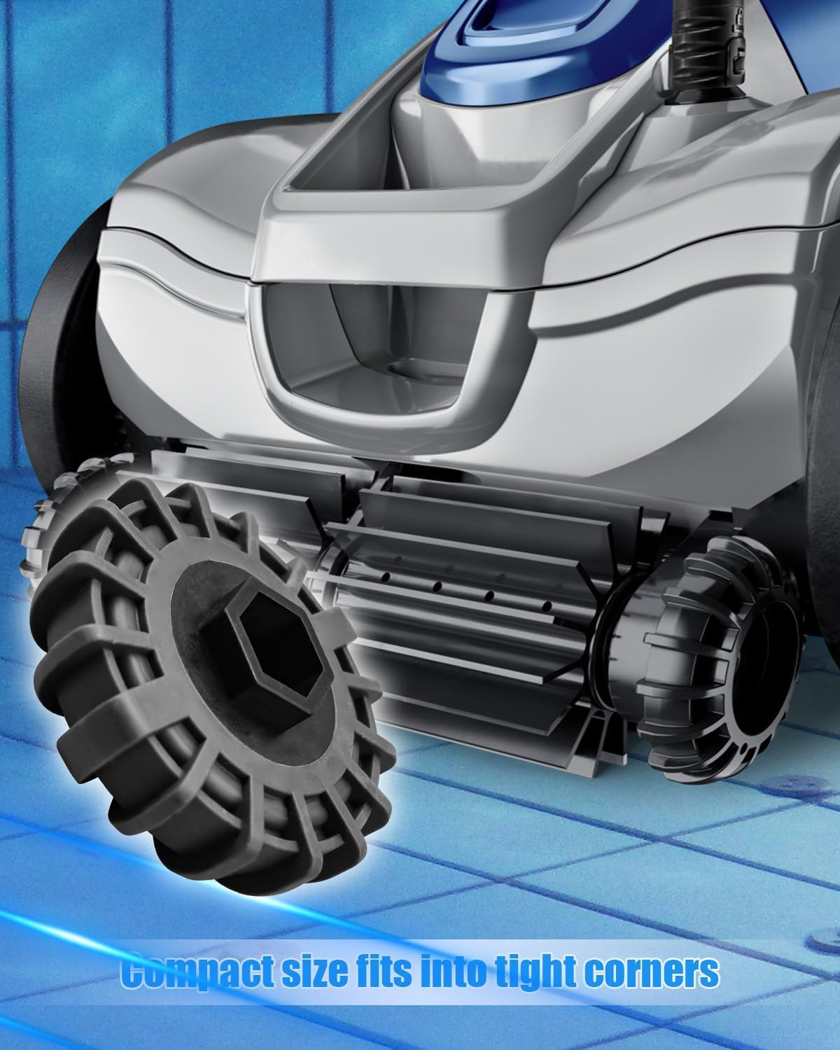 Cepillo lateral de repuesto R0838300 para Polaris Quattro P40 Sport en el suelo, limpiador automático de piscina, 2 unidades