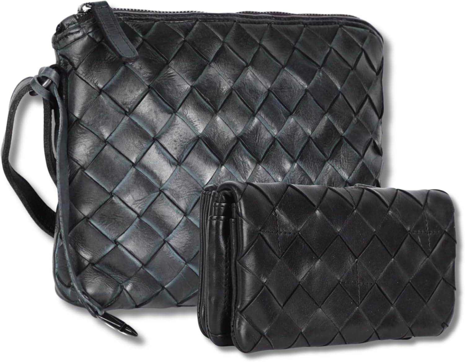 Leather Crossbody bag & Wallets for Women, Wallet for Ladies Zipper Coin Purse