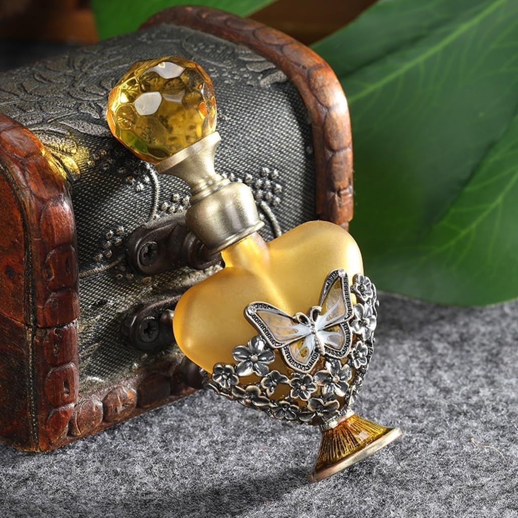 Vintage butelka perfum, pusta, 5 ml Mini, szkło, dekoracyjne butelki