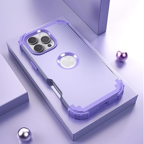 Miniatura 3 de IDweel Funda para iPhone 16 Pro Max con protector de pantalla, 3 en 1, a prueba de golpes, delgada, híbrida, resistente, cubierta de policarbonato