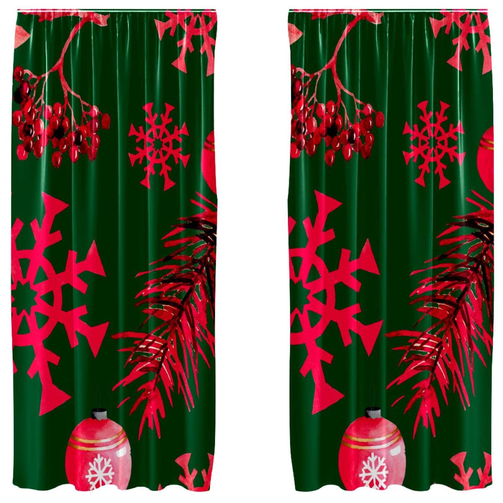 Panneaux décoratifs flocon de neige vert de Noël pour masquer le vis-à-vis