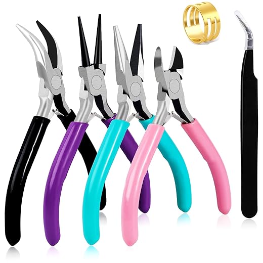 4-Piece Precision Jewelry Pliers and Tools Set