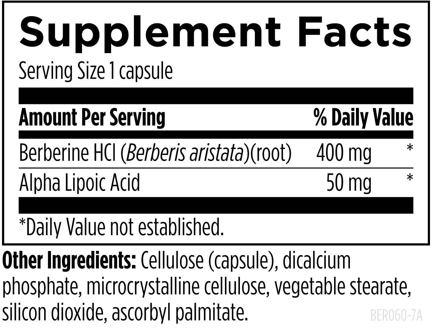 Designs for Health Berberine Synergy, Alpha Lipoic Acid, 60 Capsules — Amazon image 5