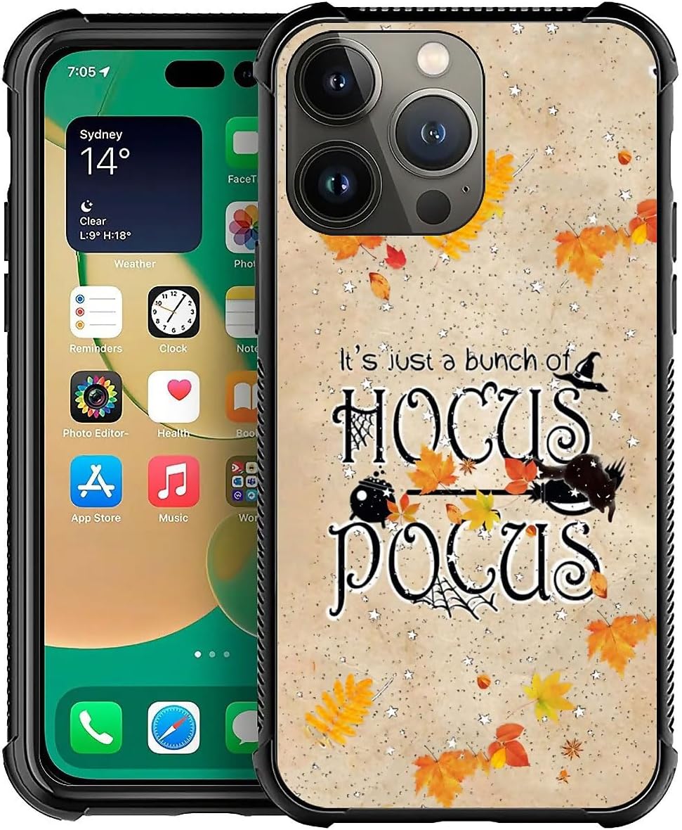 YiXinBB Case Compatible with iPhone 14 Pro,Autumn Leaves