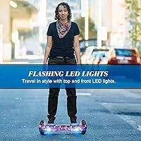 Vista 59 de FLYING-ANT Hoverboard - Hoverboard de 6.5 pulgadas con Bluetooth y luces LED intermitentes, Hover Board para niños y adolescentes