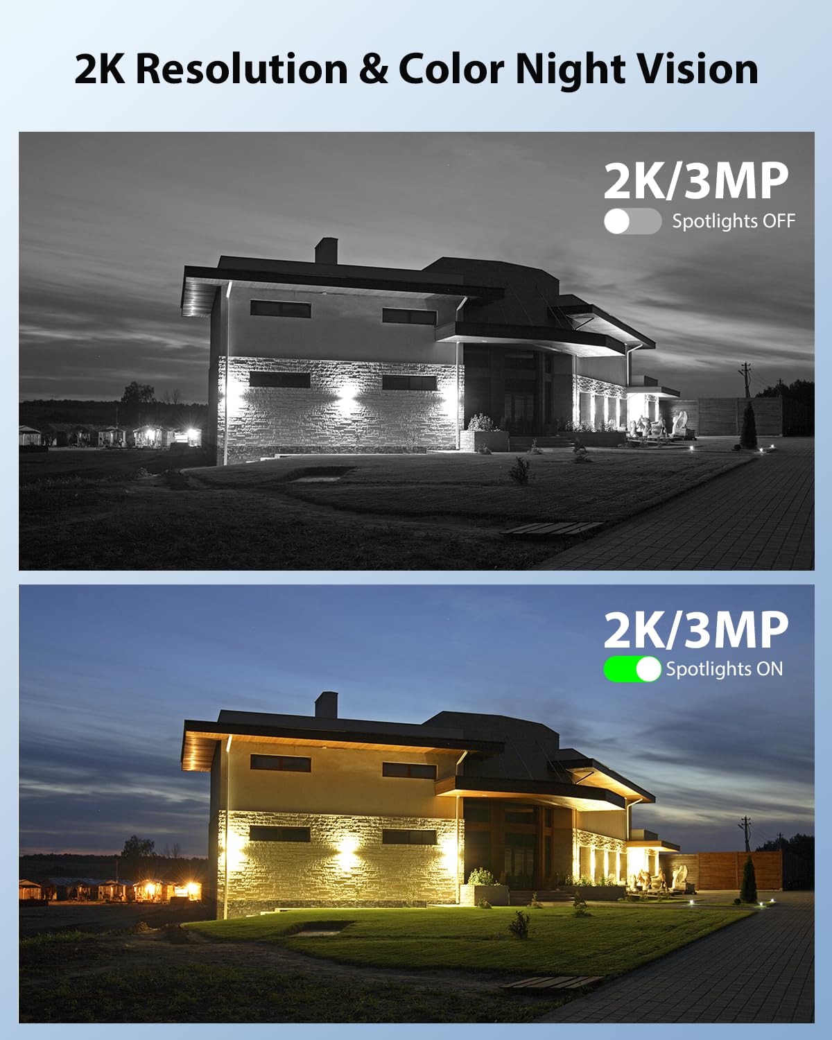 Xega Überwachungskamera Aussen Solar mit 5200mah Akku,2,4GHz WiFi | HD PTZ Kabellos Kamera Überwachung Außen Akku mit Solarpanel,FarbNachtsicht, PIR Personenerkennung,2 Wege Audio,TF&Cloud,IP66