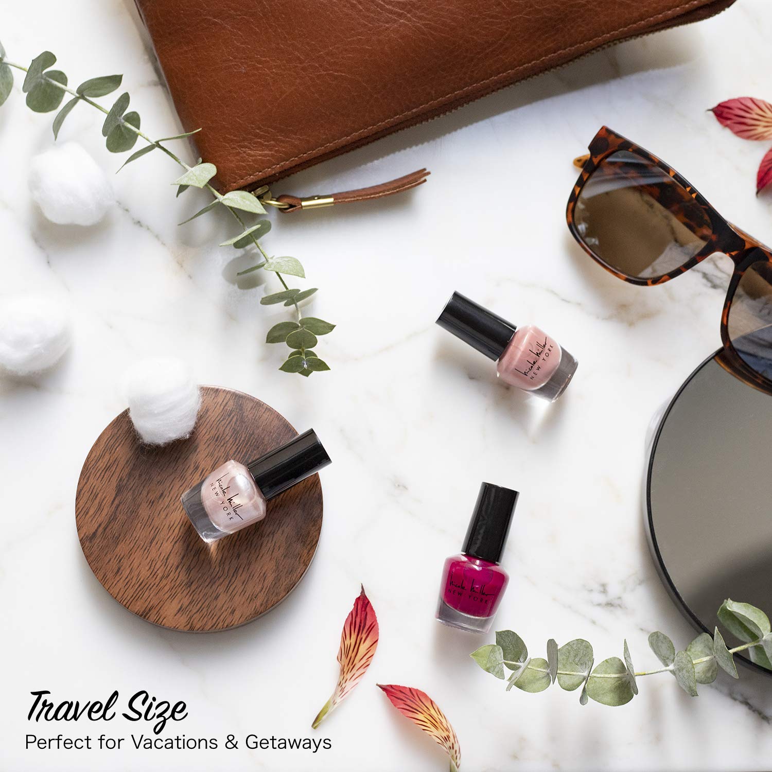 Nicole Miller Nail Polish Set, 15 Mini Nail Polish Colors, Polish Kit