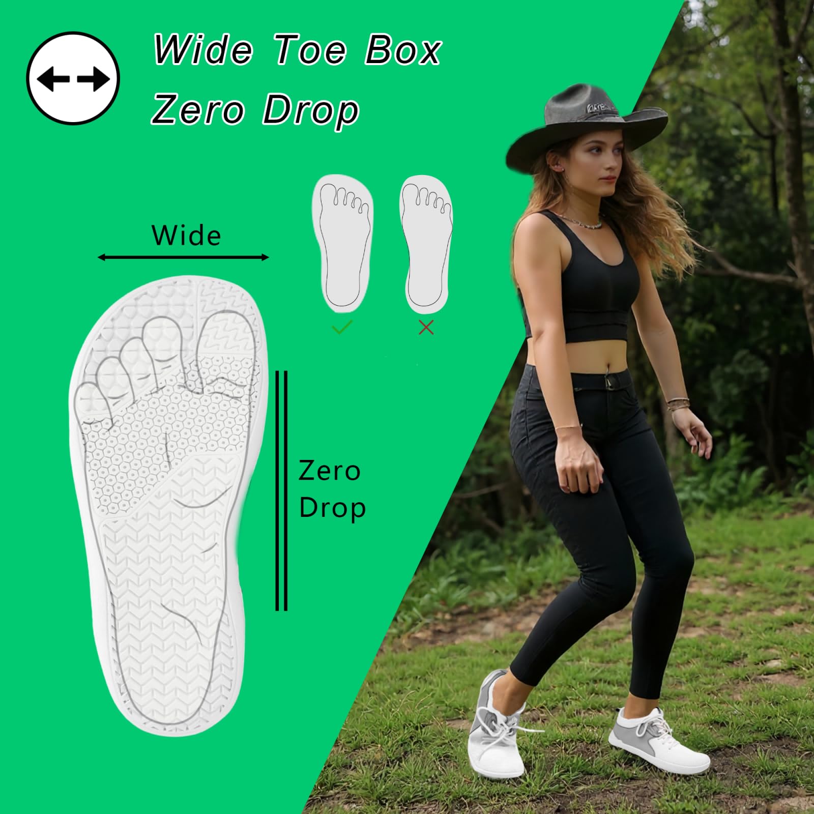 Zapatillas Barefoot Mujer Hombre Calzado Minimalista Zapatos Deportivas Casual Anchas Ligeras Antideslizante Transpirable para Primavera Verano Caminar Gym Fitness Trail