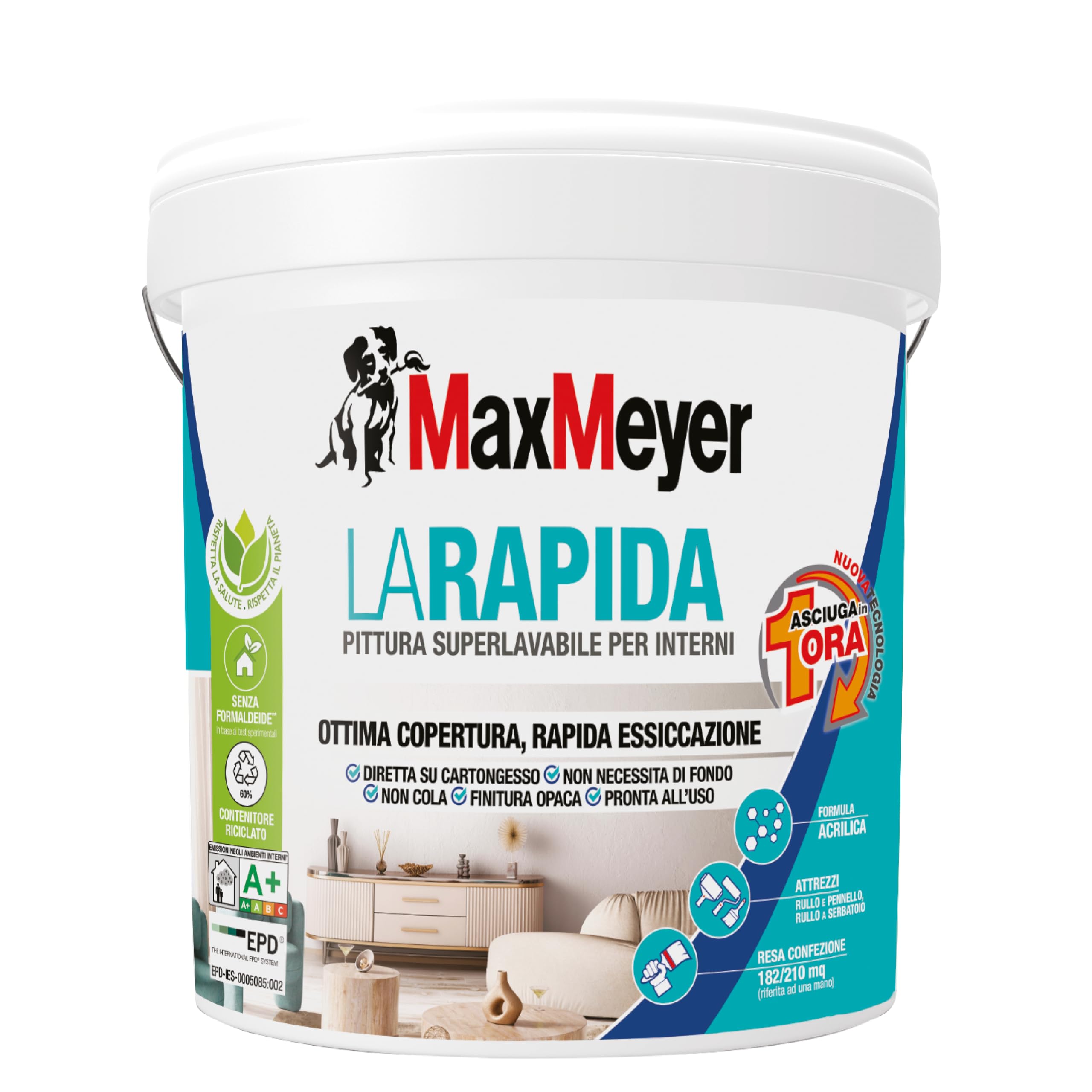MAXMEYER La Rapida Superlavabile 14 L, 14L, 2025
