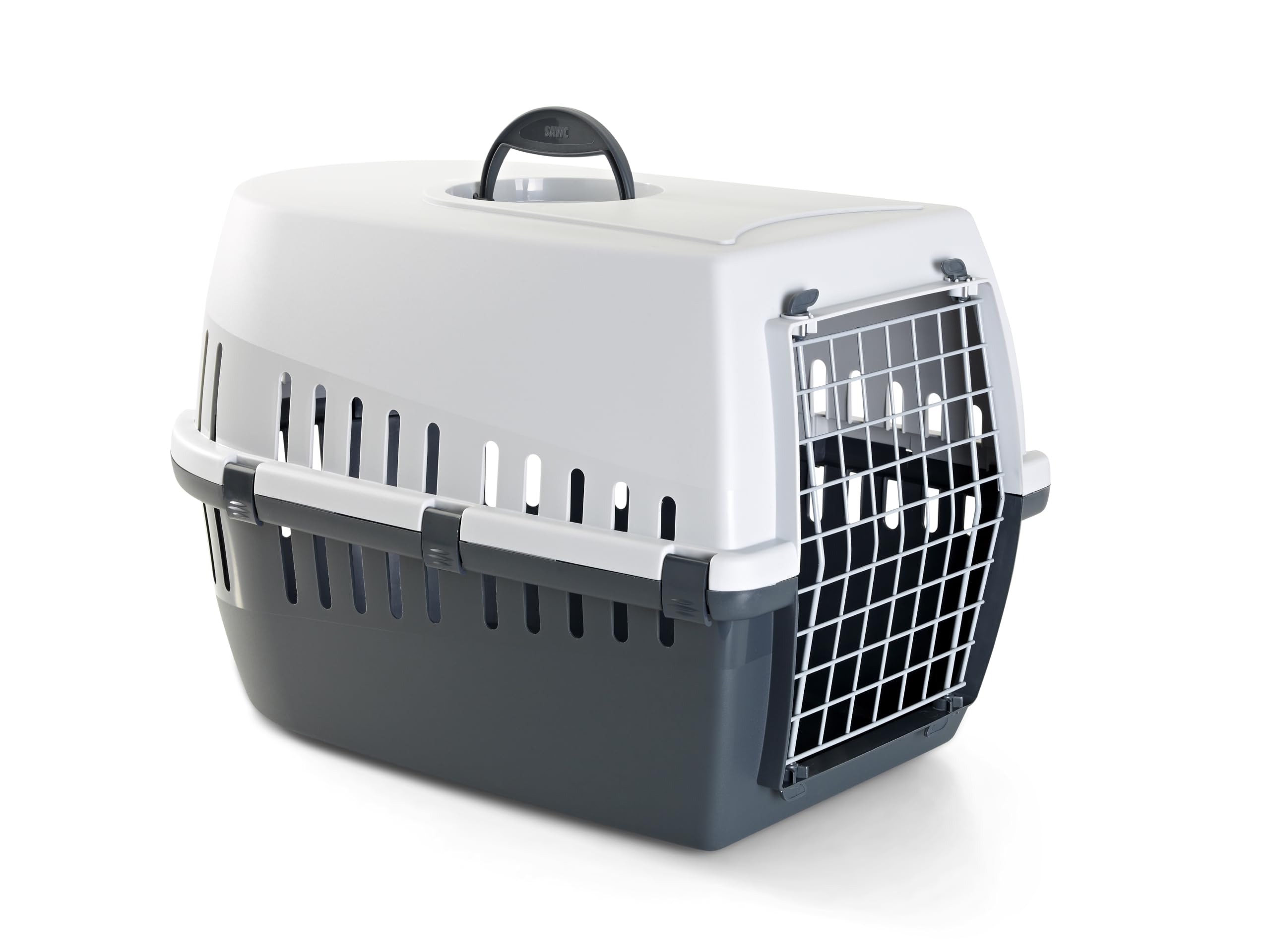 Savic Zephos 3 Pet Carrier, 24 x 16 x 15 inch, Travel Transport Carrier for Small Dogs and Cats Weighing up to 10 kg, Suitable for Water, Road, and Train Transport, Dark Grey (B09FKL1CTQ) Amazon Price History, Amazon Price Tracker