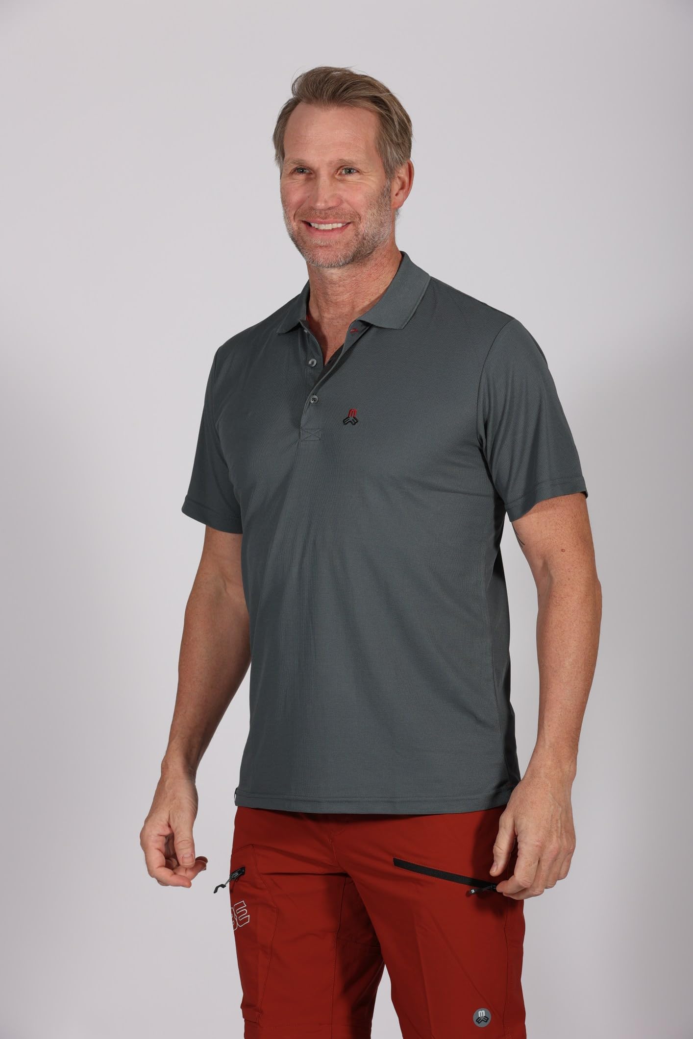 Maul Spiez Fresh 1/2 Poloshirt HELLGRAU/SCHWAR