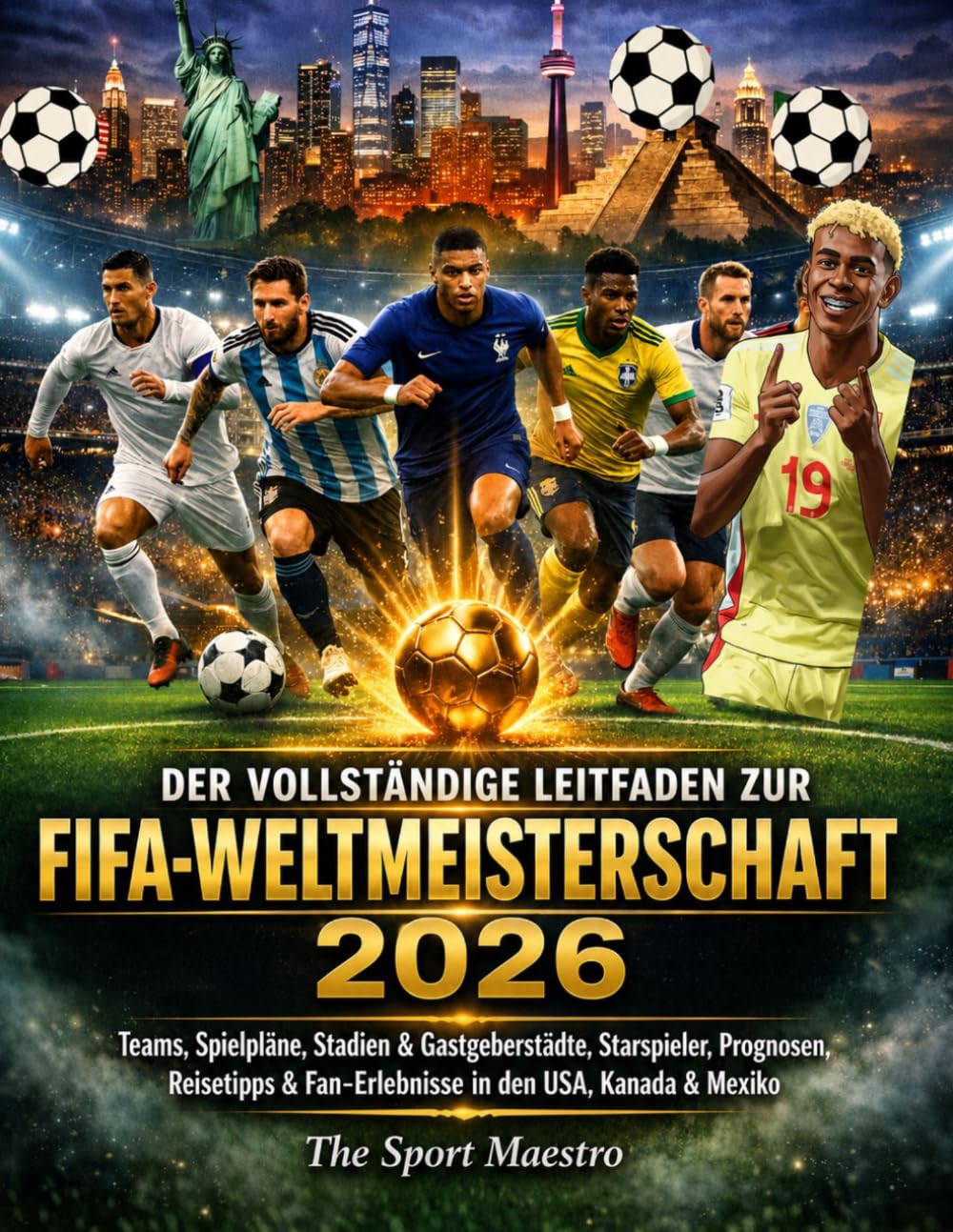 DER VOLLSTÄNDIGE LEITFADEN ZUR FIFA-WELTMEISTERSCHAFT 2026: Teams, Spielpläne, Stadien & Austragungsorte, Starspieler, Prognosen, Reisetipps & Fan-Erlebnisse in den USA, Kanada und Mexiko