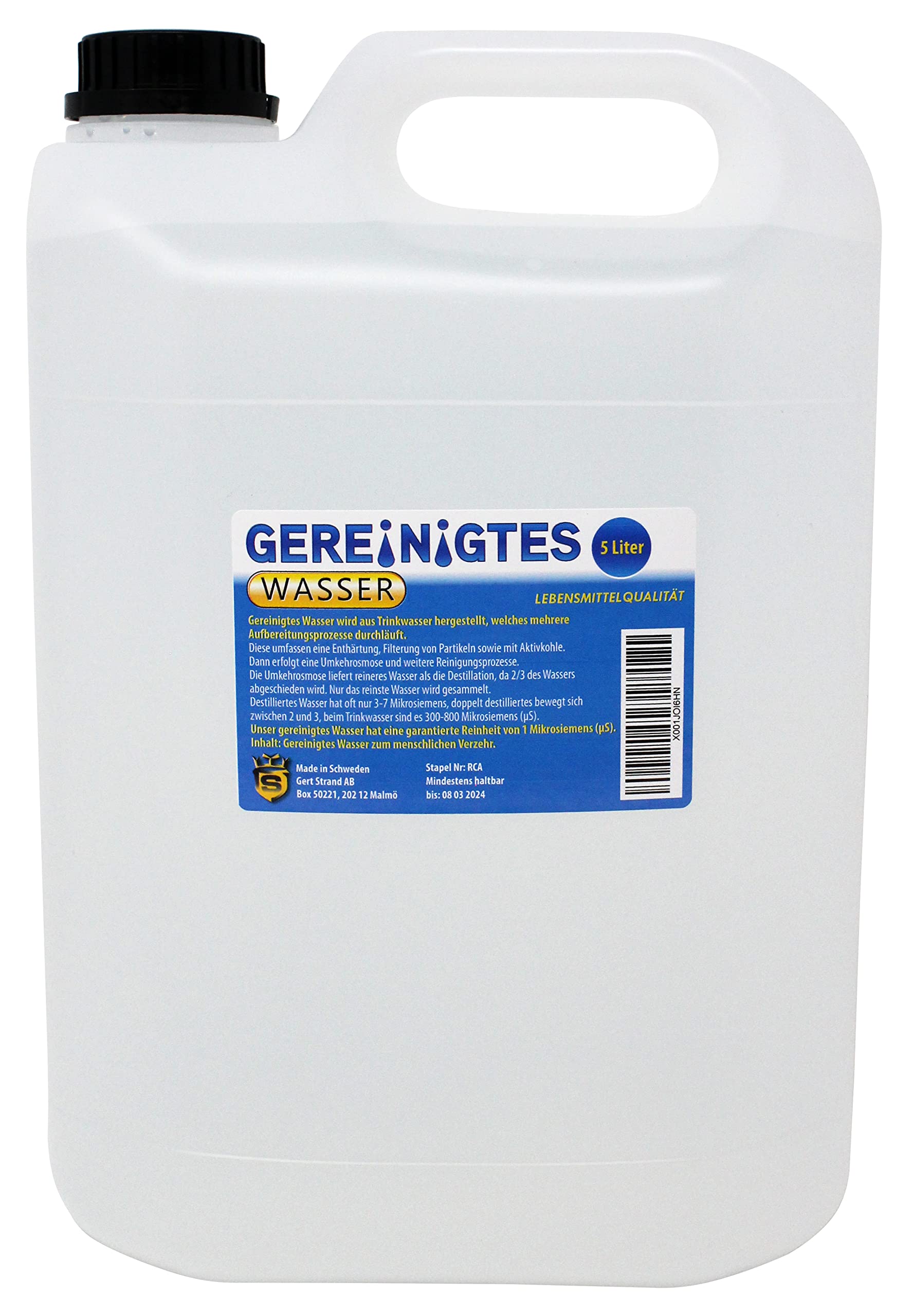 Gereinigtes Wasser 5 L