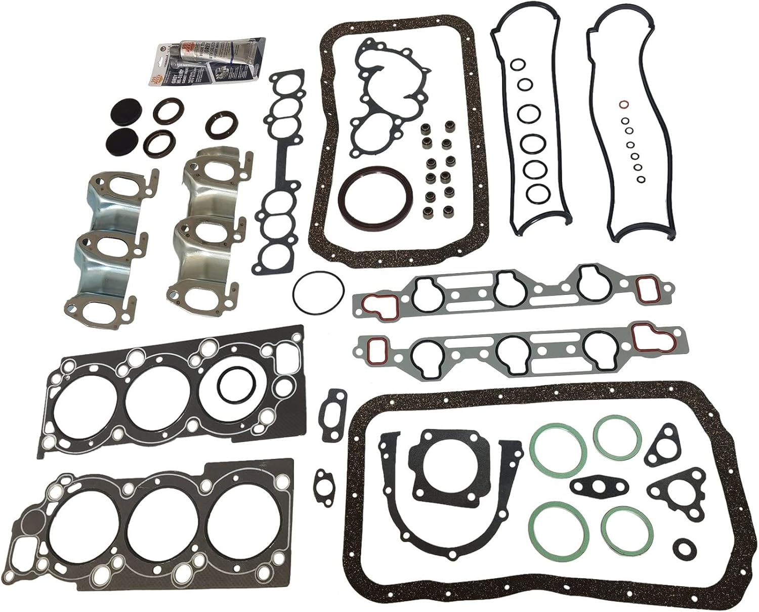 Partsflow Engine Cylinder Head Gasket Set for Toyota 4Runner 3.0L 2958cc V6 Sohc 1988-1995 for Toyota Pick-Up 3.0L 2958cc V6 Sohc 1988-1995 for Toyota T-100 3.0L 2958cc V6 Sohc 1993-1994