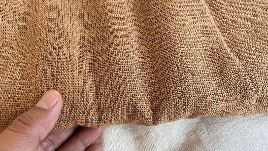 Amazon.co.jp: NTBR23 木綿生成り天然茶綿布80cm幅10m ラオス布 : おもちゃ 