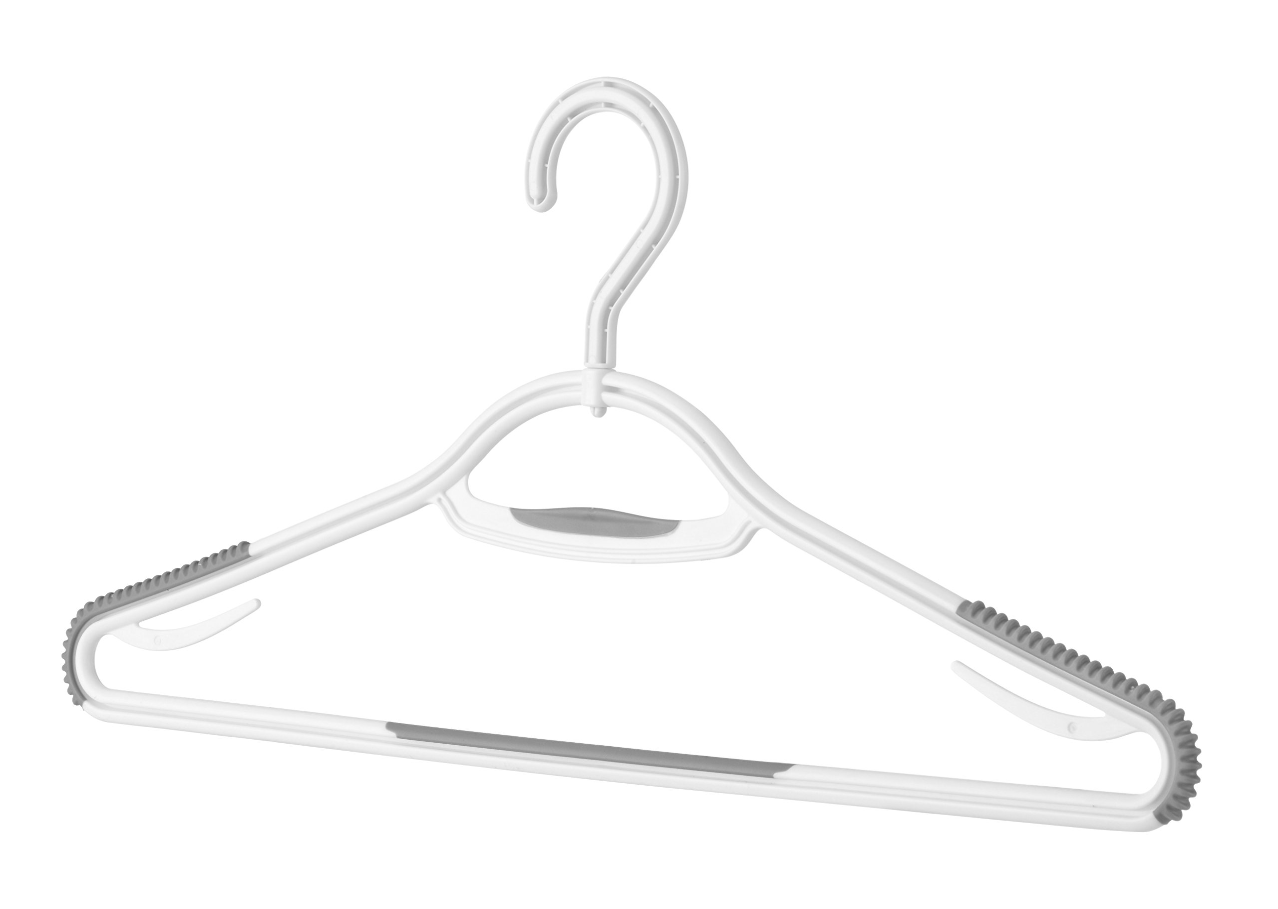 WhitmorHangers with Swivel Hook (Set of 5), White