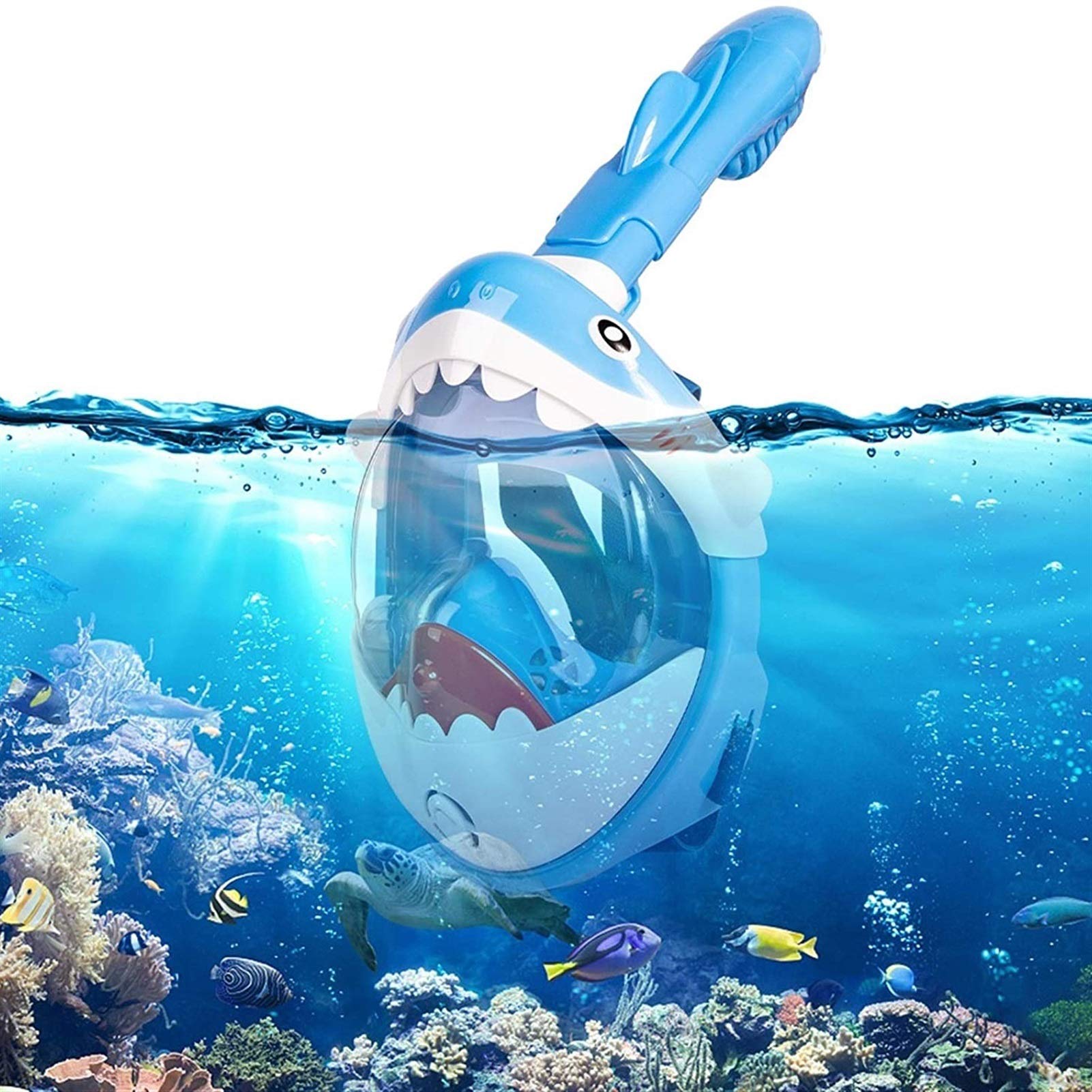 Set Maschera da Snorkeling Integrale per Bambini - Maschera Subacquea antiappannamento per Ragazzi e Ragazze, Attrezzatura per Lo Snorkeling subacqueo -