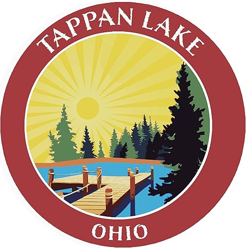 Miniatura 5 de Lake Dock - Tappan Lake - Ohio 3.5 pulgadas ventana coche camión calcomanía vacaciones aventura tema novedad apliques