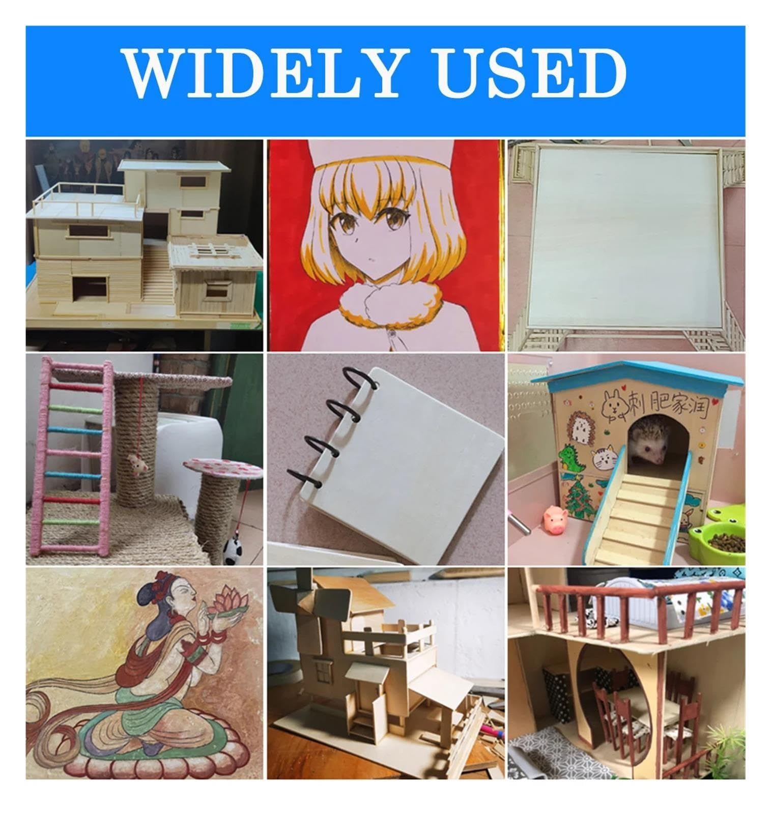 Láminas de Madera de Tilo Handmade Basswood Plywood For DIY Craft