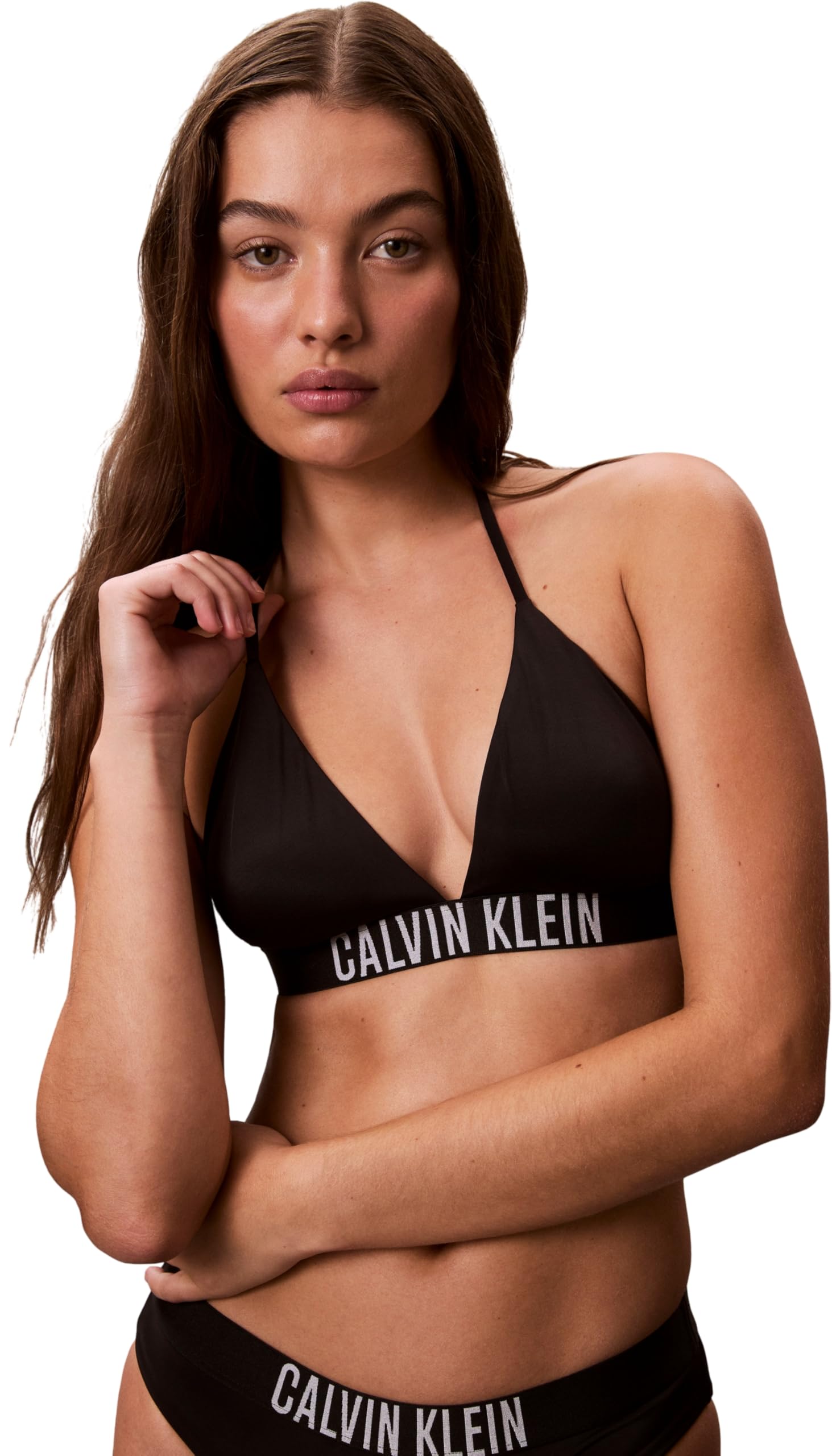 Calvin Klein Topy kąpielowe Kobiety Halter Triangle Lv00q61222 (1 w zestawie)