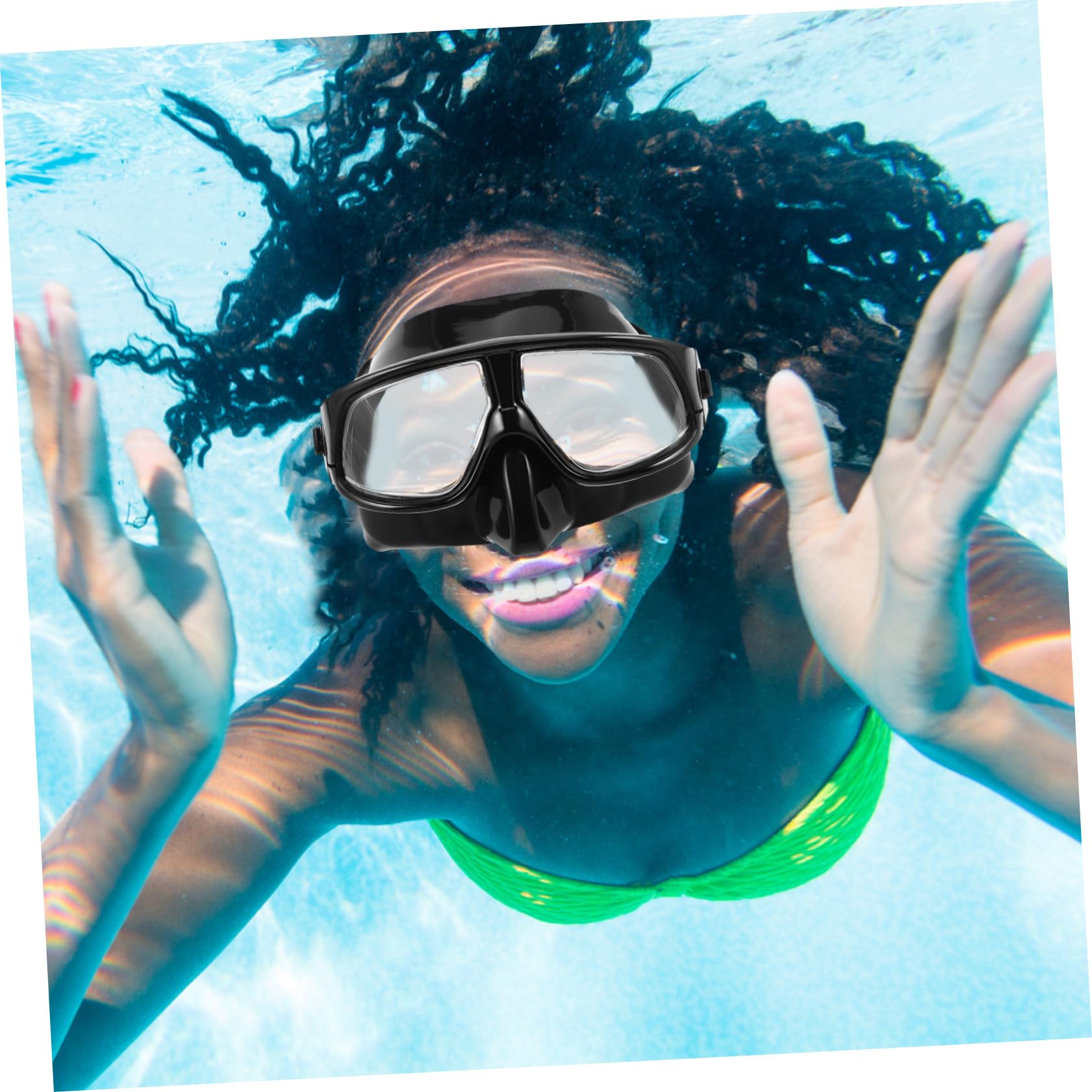 YARNOW Snorkel Mask Ajustable Visión para Buceo y Natación Máscara Ligera y Cómoda para Deportes Acuáticos Adultos