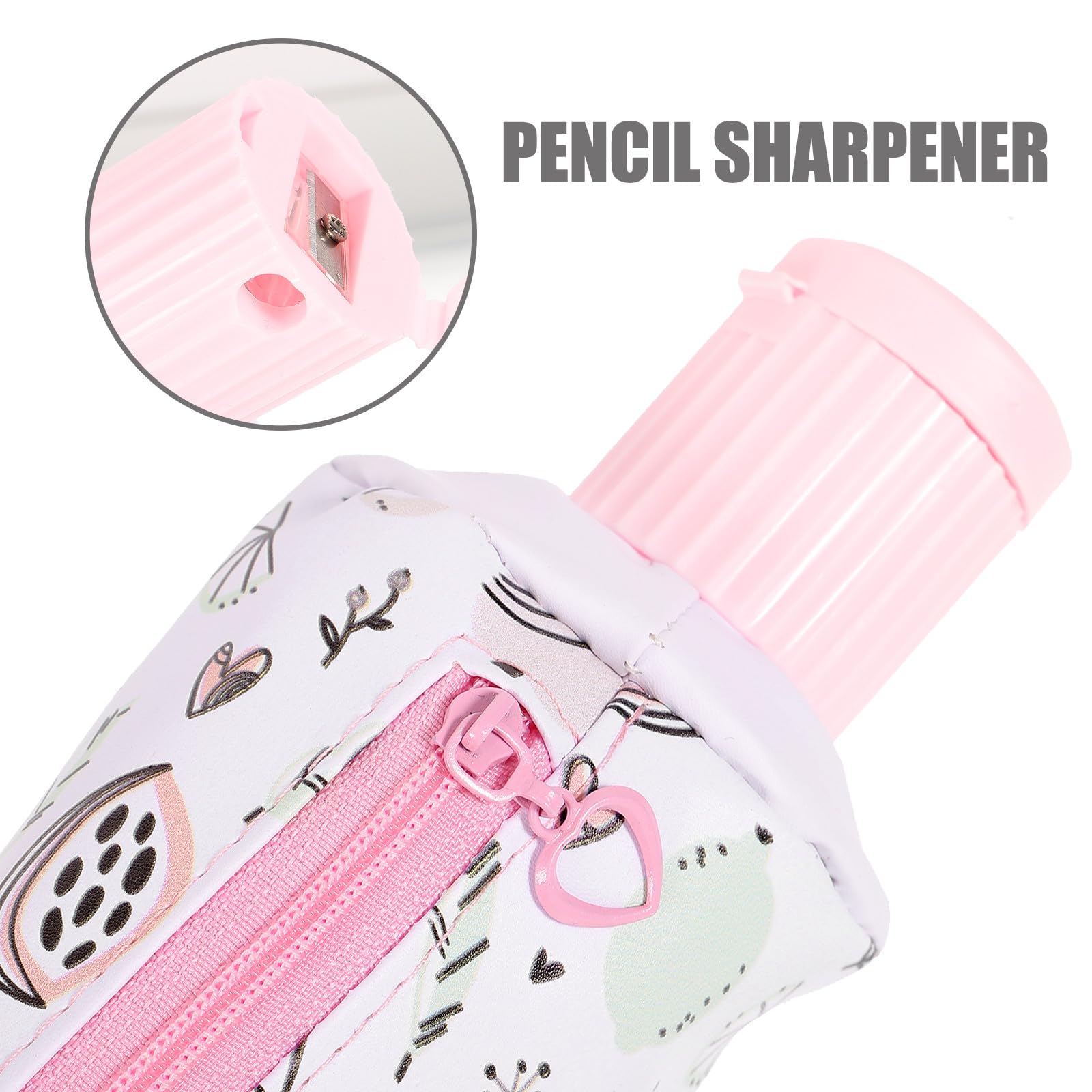 Alipis Trousse à Crayons en Cuir Design Compact et Mignon Forme Dentifrice, Étui Multifonction pour Organisation de Fournitures Scolaires, pour Étudiants en Classe