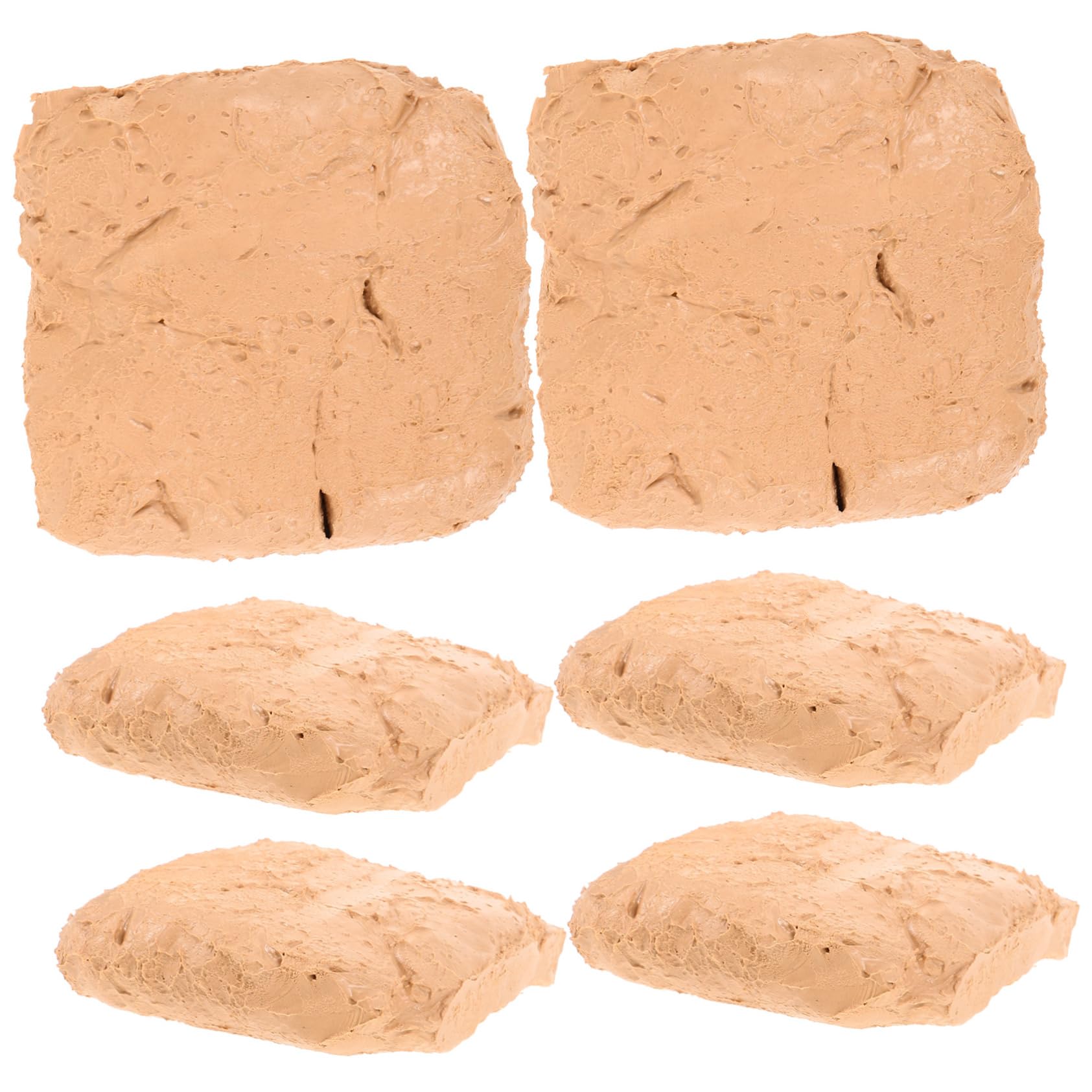 Kit 6 Pezzi Pasta per Modellare in Abs Beige, ad Asciugatura All'aria, Facile da Modellare, per DIY e Progetti Creativi