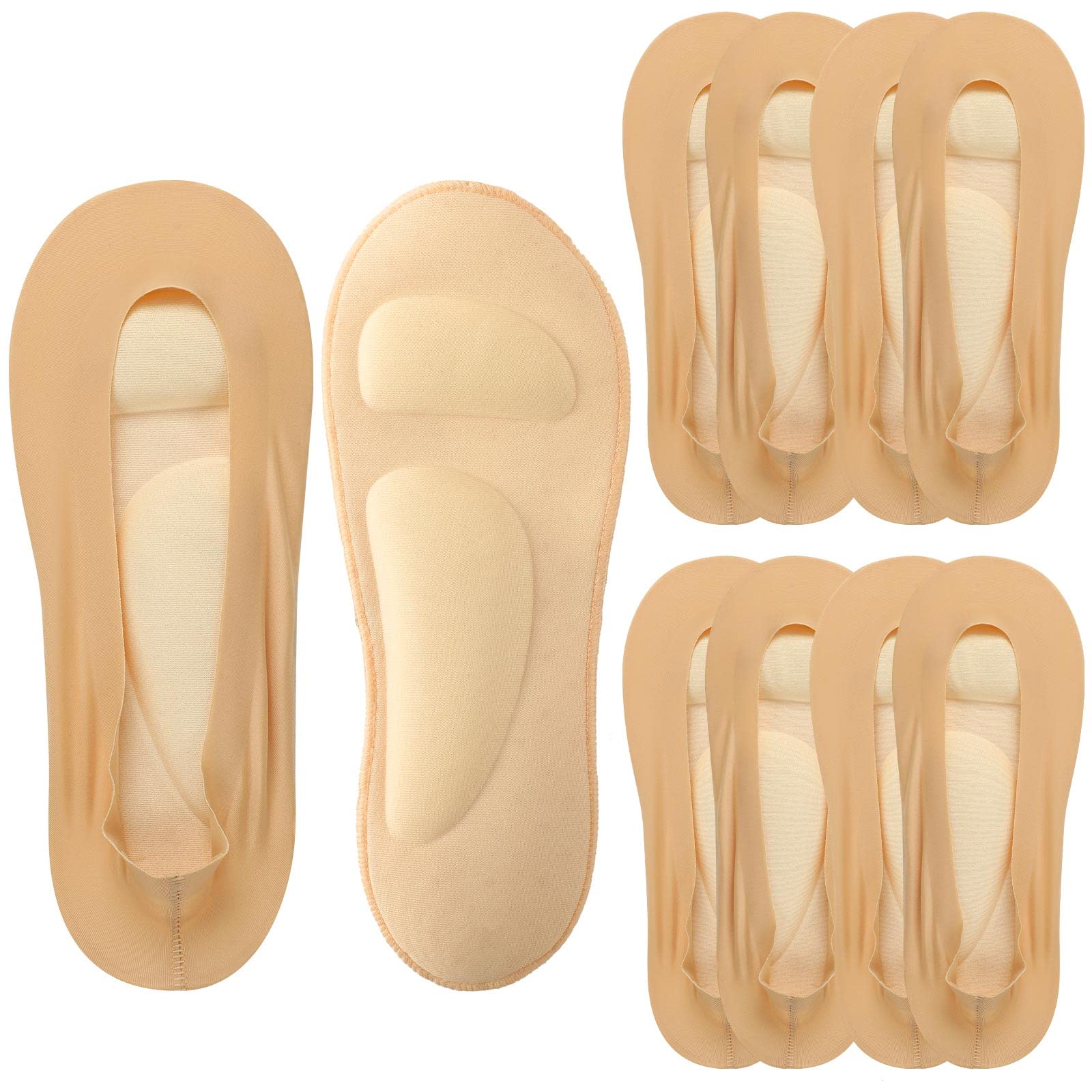 Eurzom 4 Pairs Arch Support Socks for Women No Show Socks