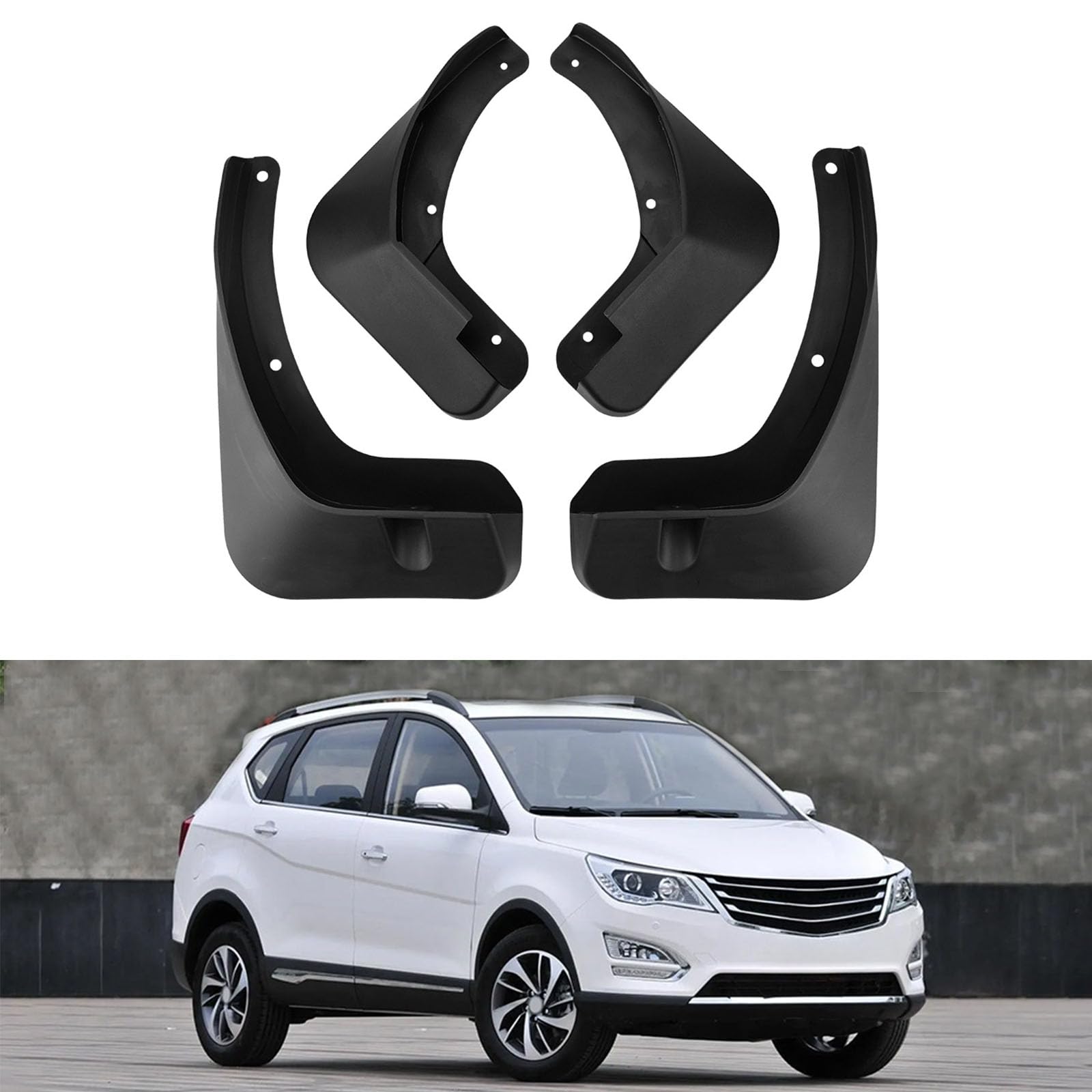 JGQFB Car Mudguards,Compatible with BAOJUN 560 2015-2016,Auto Parts