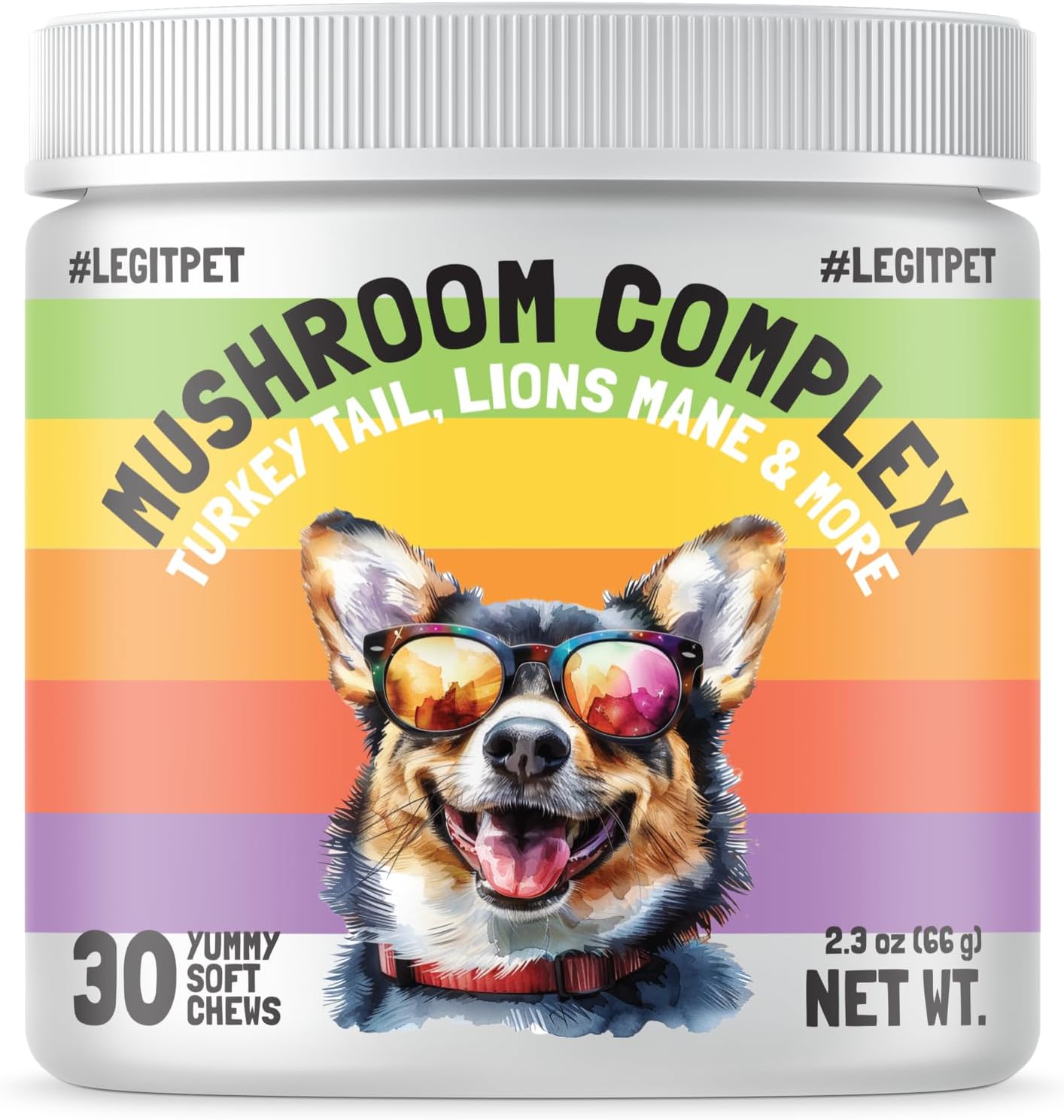 Mushroom Complex Treats for Dogs with Reishi, Shiitake, and Turkey Tail Mushrooms for Cognition and Immune Boosting Supports Digestive Health and Reduces Inflammation DHA EPA Turmeric Kelp 30 Chews Mushroom Complex Treats for Dogs with Reishi, Shiitake, and Turkey Tail Mushrooms for Cognition and Immune Boosting Supports Digestive Health and Reduces Inflammation DHA EPA Turmeric Kelp 30 Chews