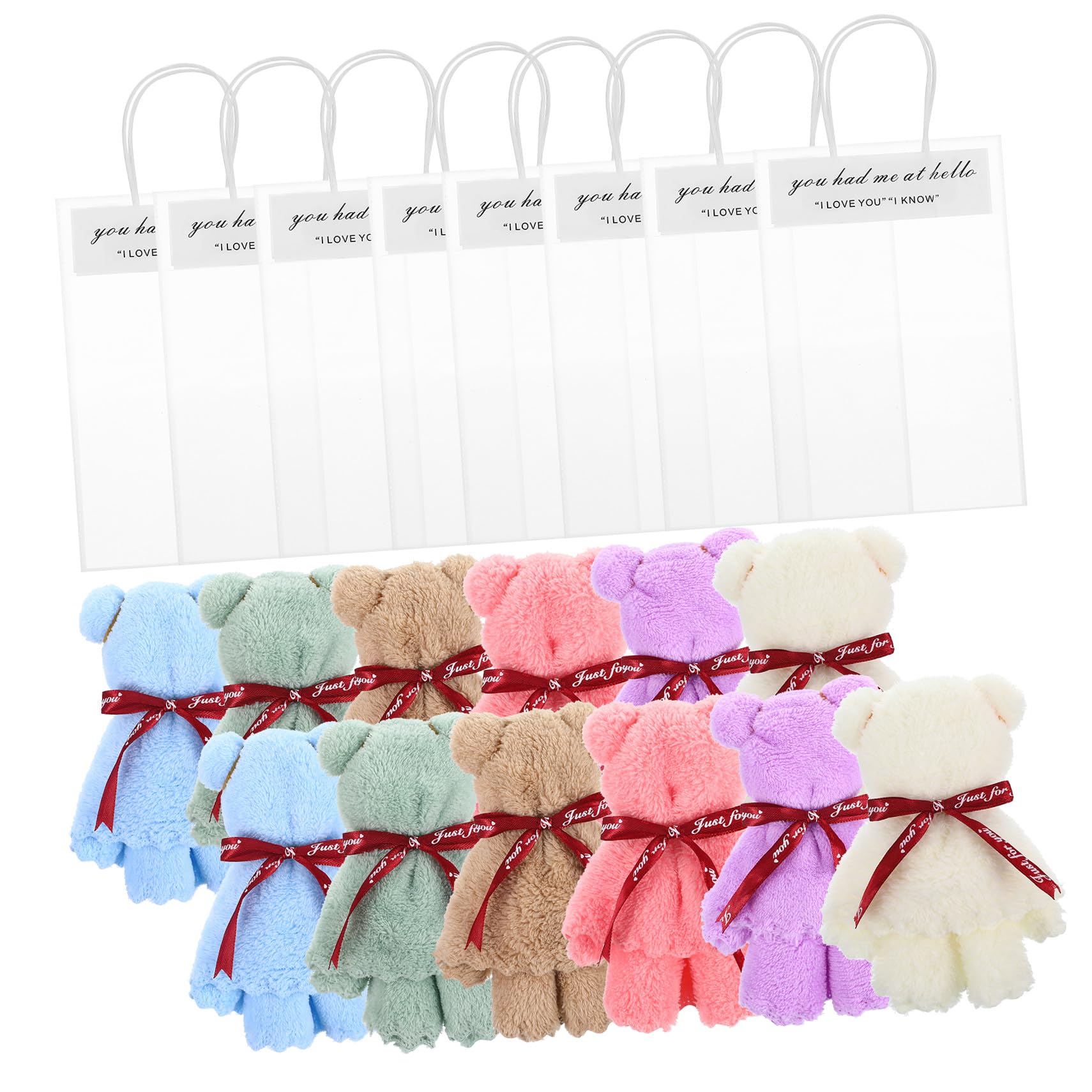 Serviettes d'ours en polaire pour éviter le gaspillage de papier aux anniversaires