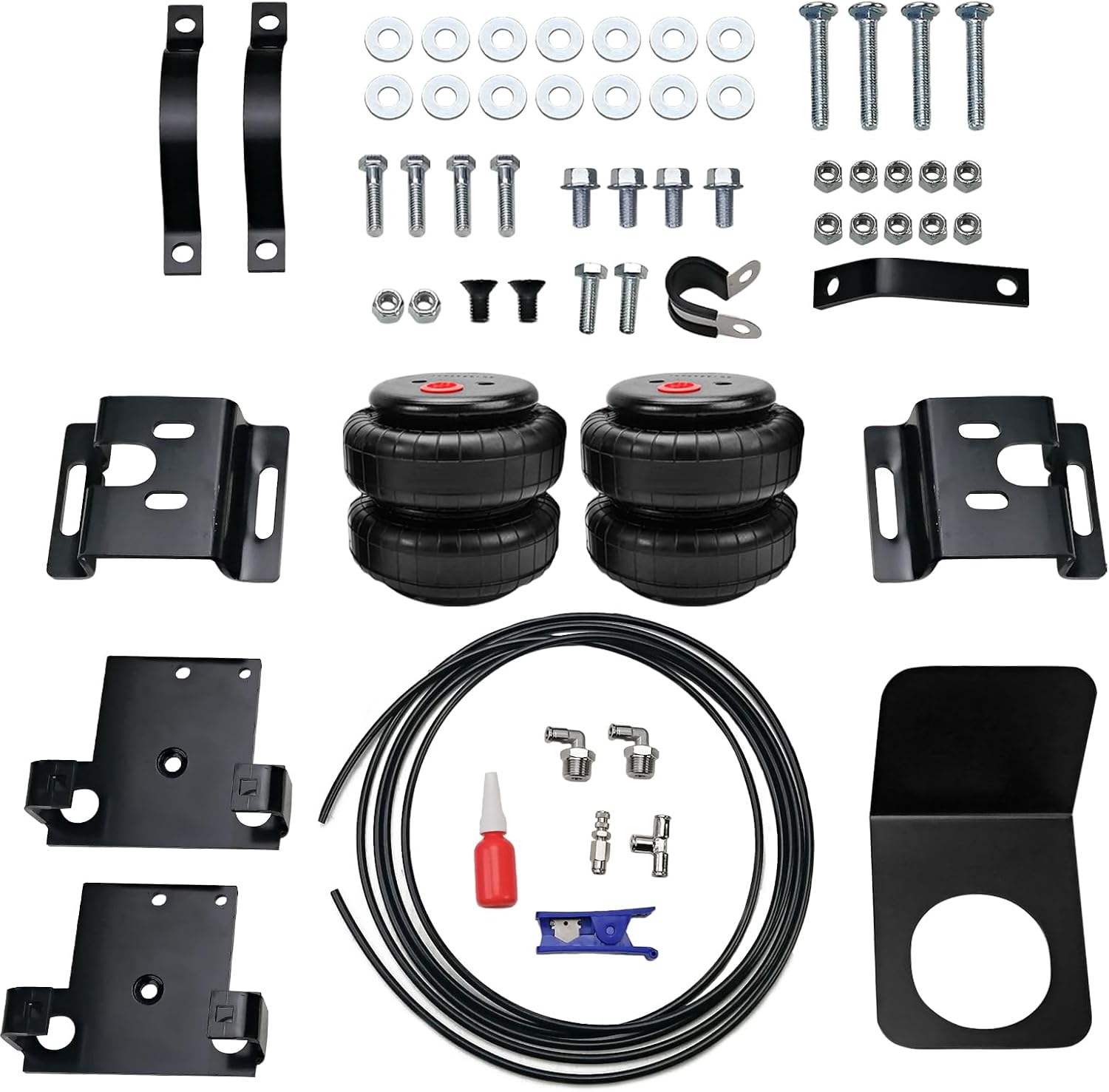 MILLISEC Rear Air Spring Bag Kit for 2001-2010 GMC Sierra 2500HD and Chevy Silverado 2500HD 2WD 4WD Car OE Replaces TOW-GM01HD,Firestone 2250