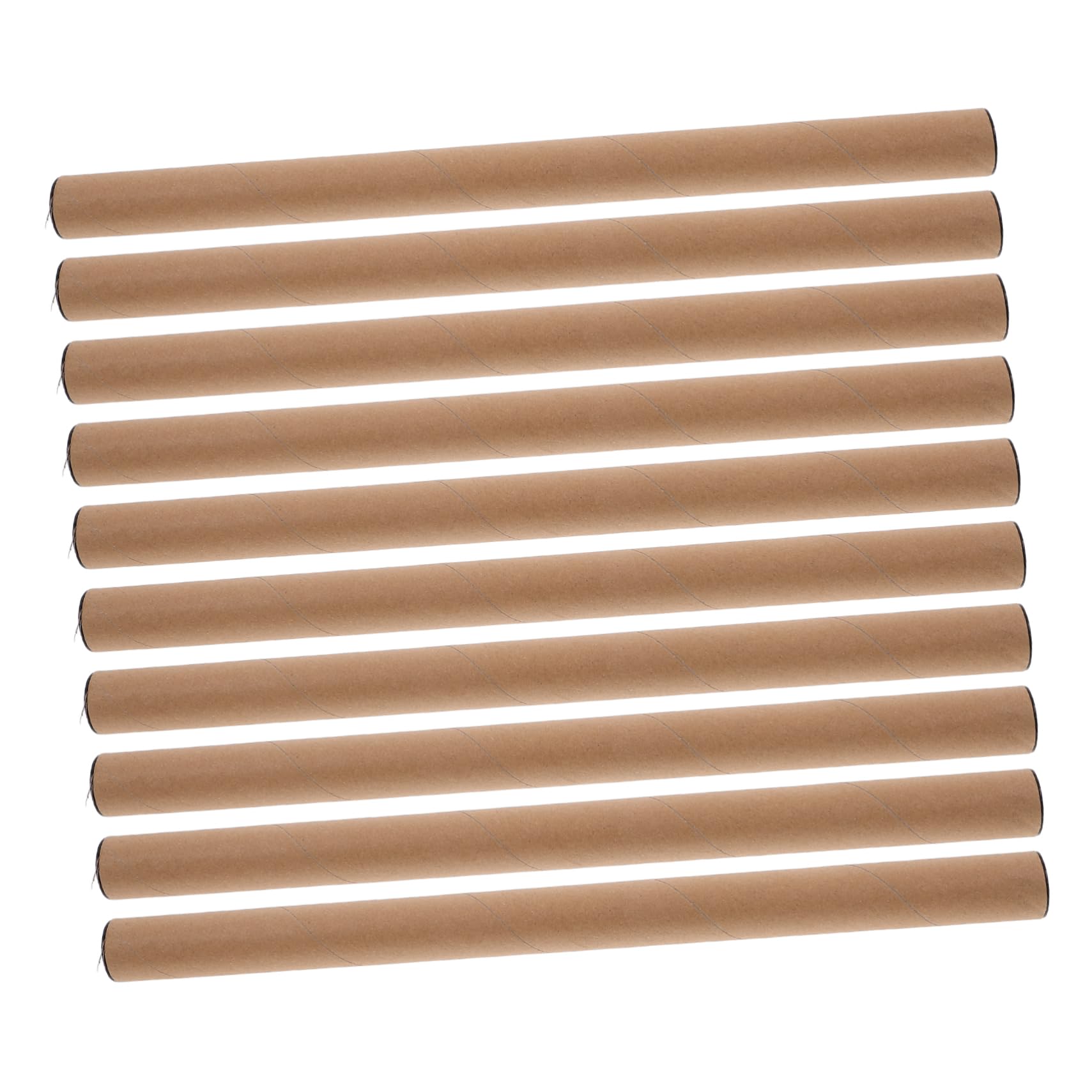 HAPINARY 3sets Mailing Tubes Cardboard Tubes Reusable Storage Easel Paper Roll Artwork Holder 10pcs*3