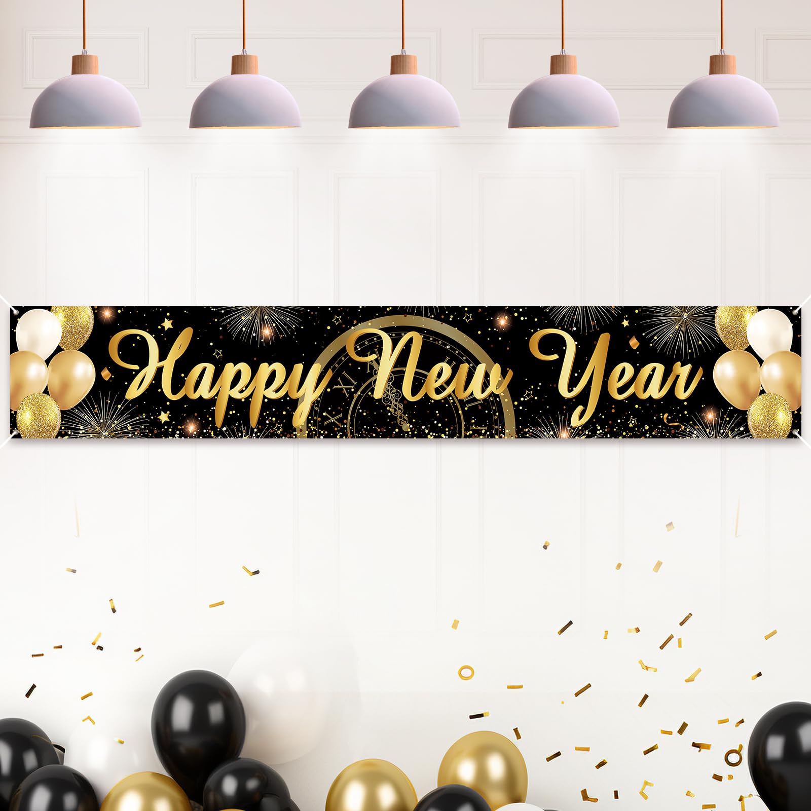 Koliphy 2026 Happy New Year Banner, New Year's Eve Party Decoration