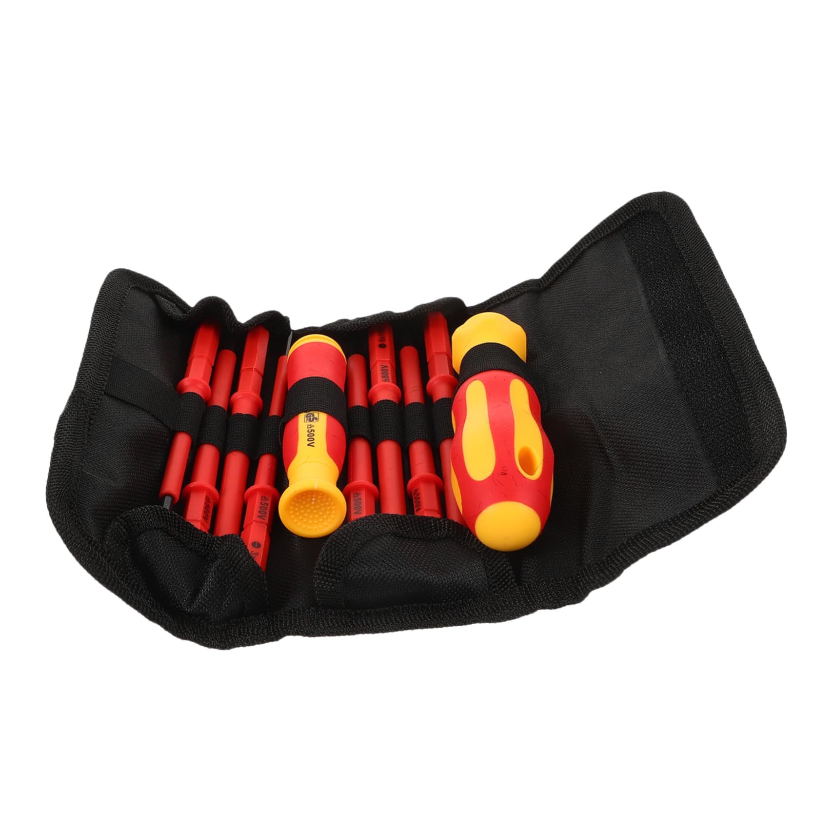 NUOBESTY 5 Set Cacciaviti Isolati per Elettricista Kit Completo Strumenti per Riparazioni Domestiche e Lavori Elettrici con Protezione Isolante e Design per Facilità Trasporto e