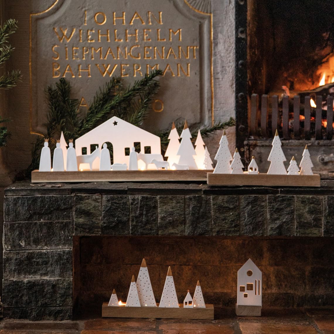 Räder Living Sapin, objet lumineux, 25 x 7 x 13 cm