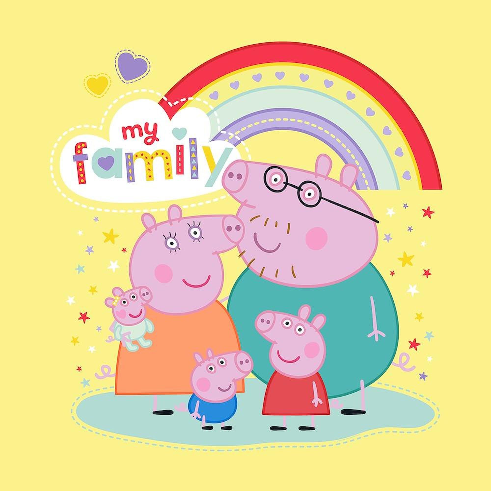 CafePress Peppa Pig: My Family Queen Duvet Cover, Printed Comforter Cover, Unique Bedding